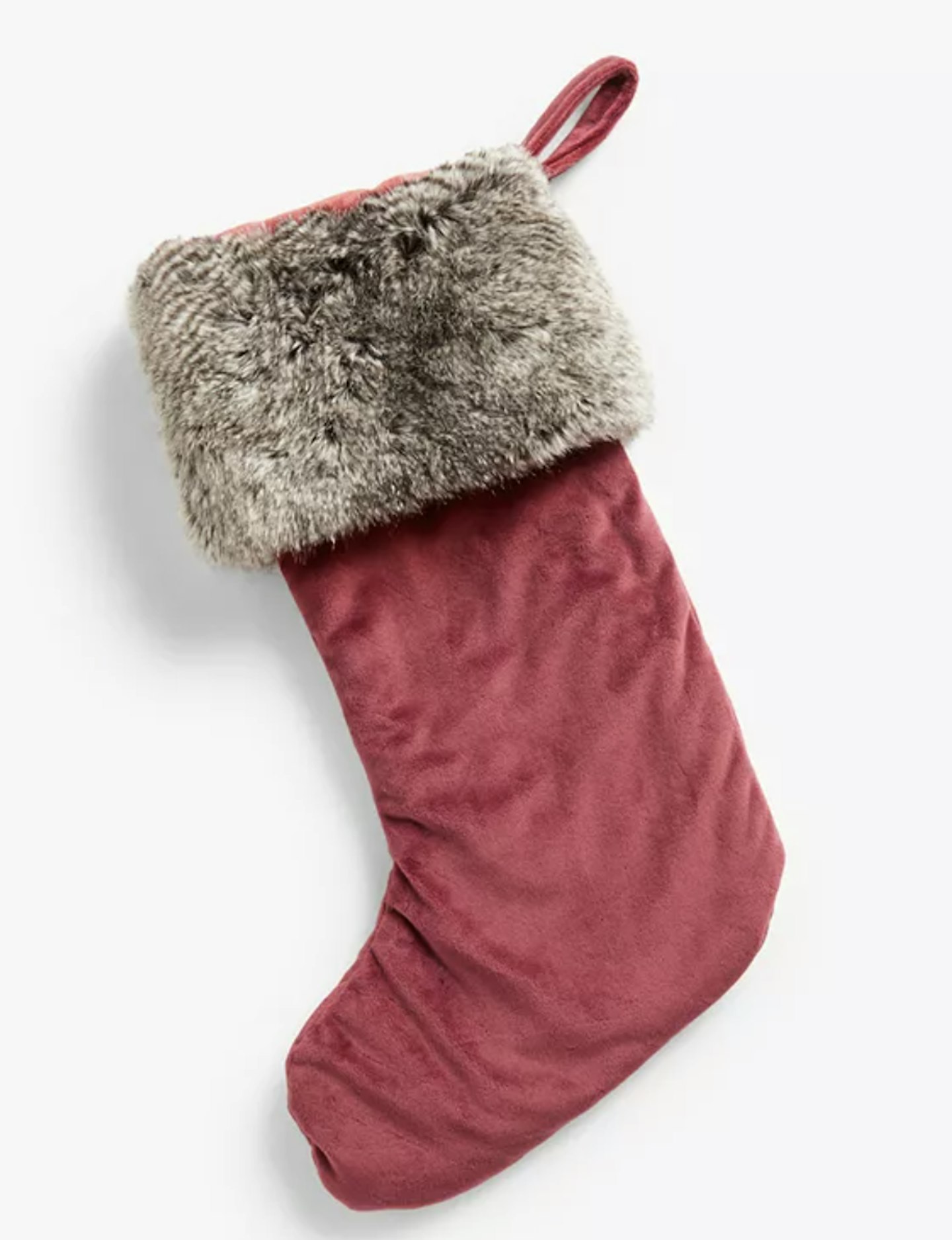 John Lewis u0026amp; Partners Velvet Christmas Stocking