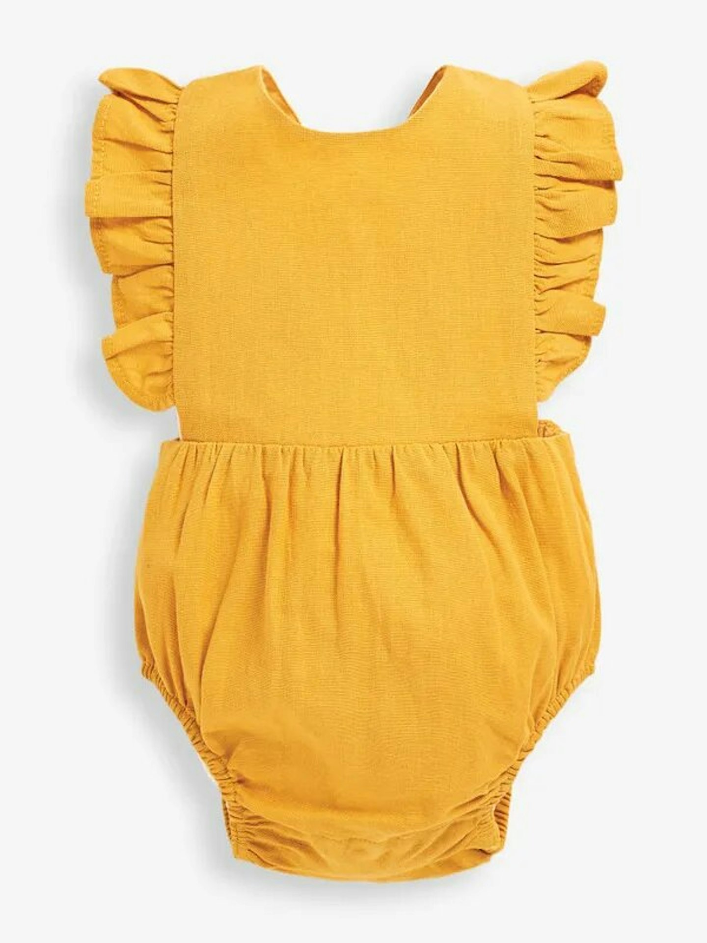 Yellow Linen Romper 