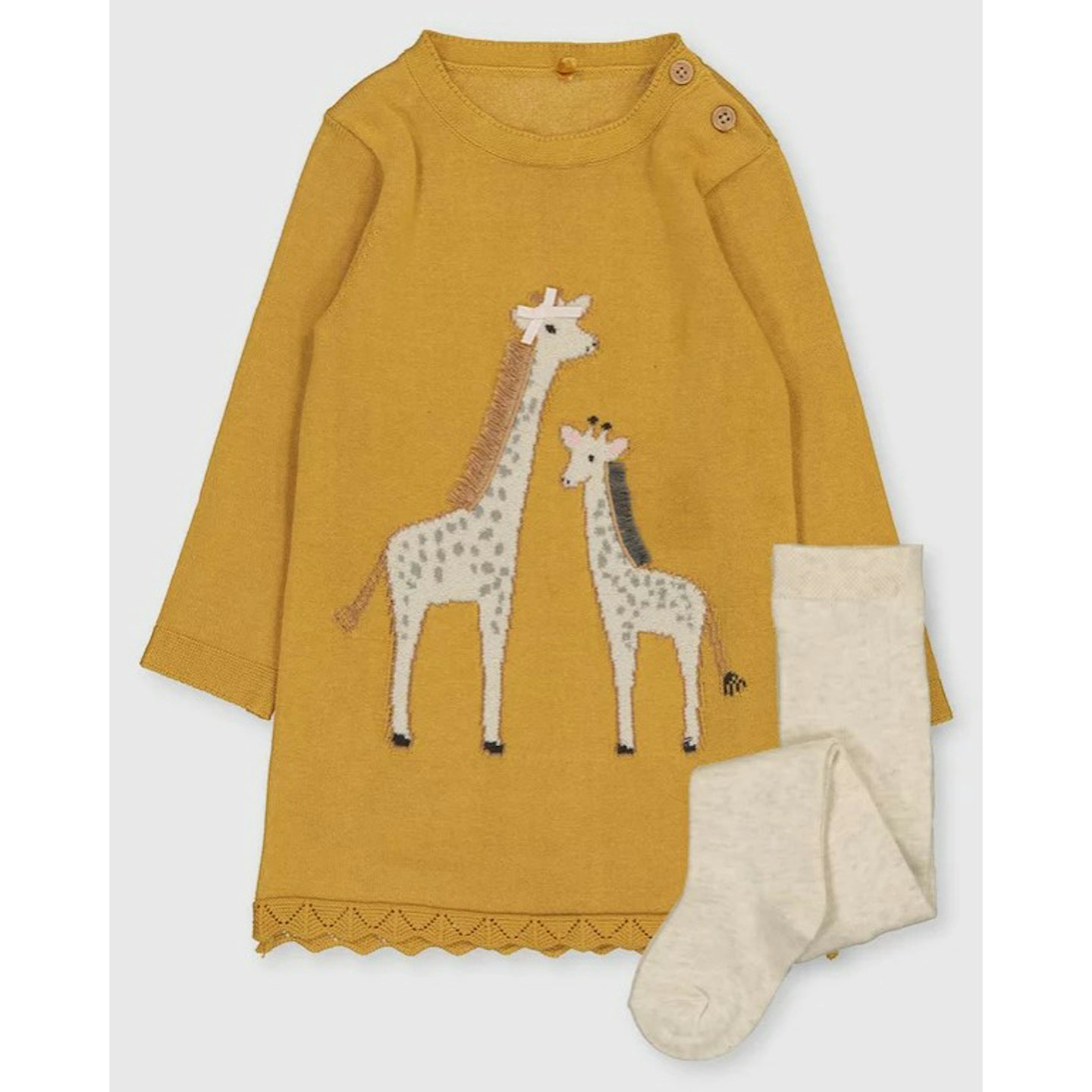 Giraffe Knitted Dress u0026amp; Tights