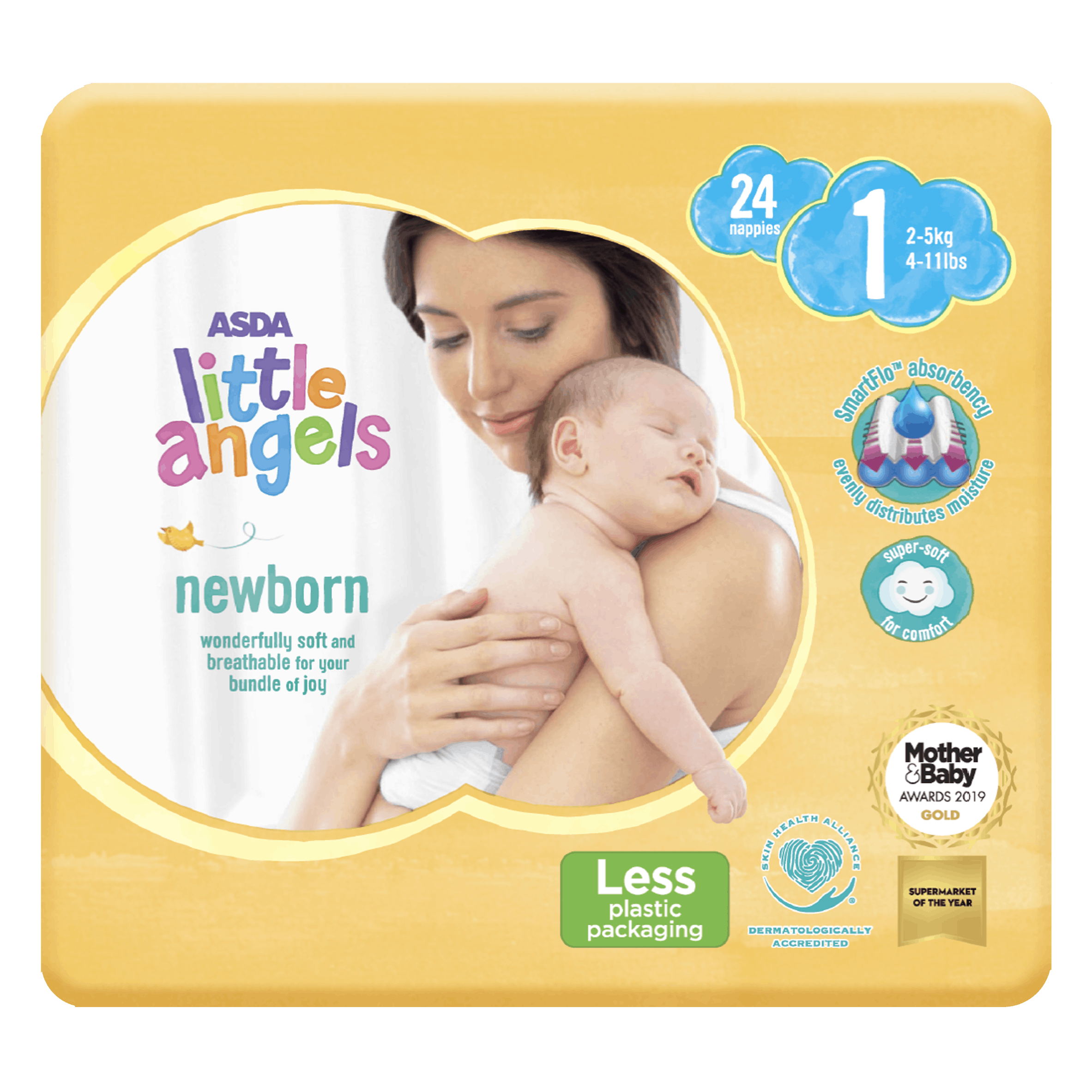 ASDA Little Angels Newborn Size 1 Nappies Reviews Mother & Baby