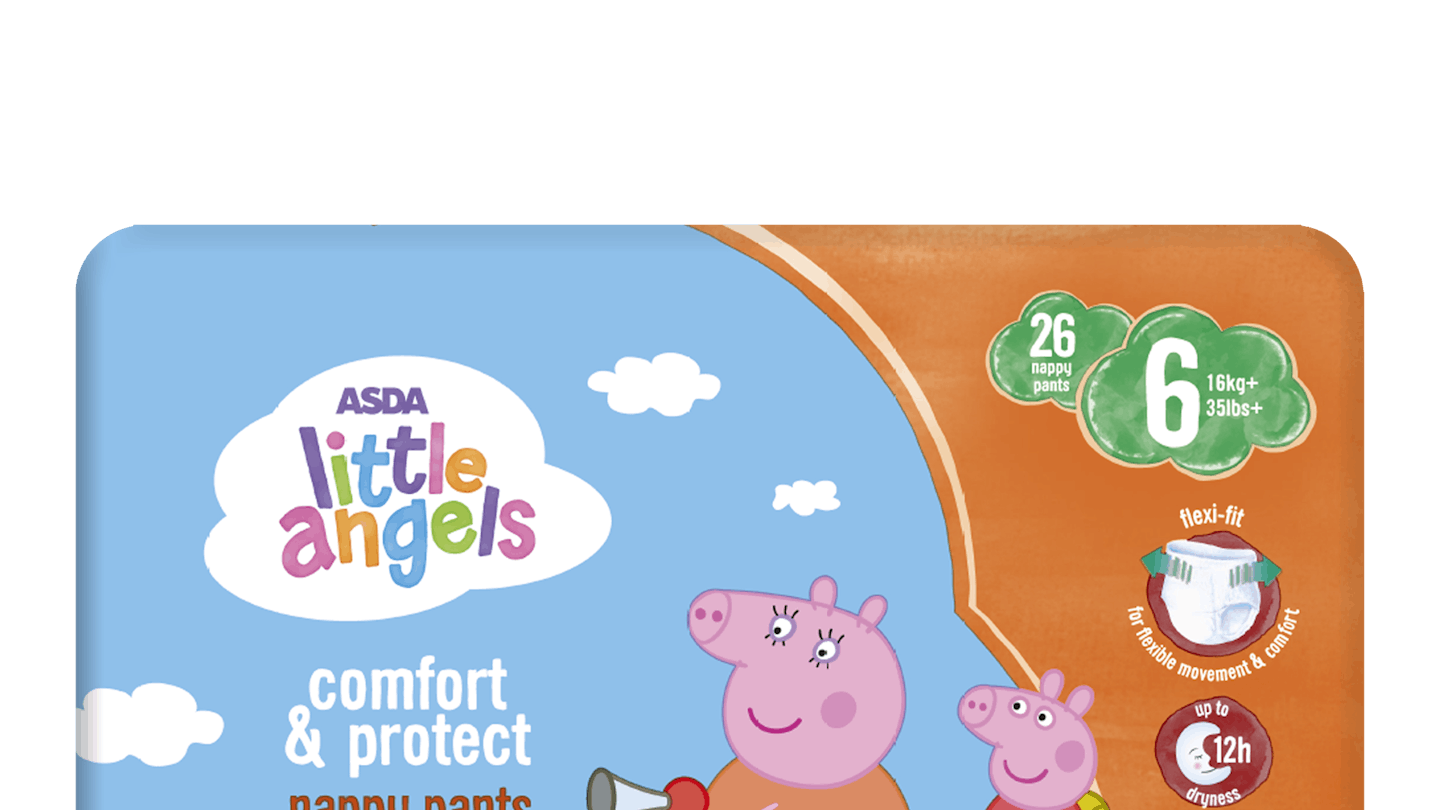 ASDA Little Angels Comfort & Protect 