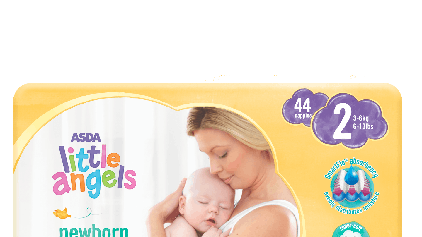 Asda little online angels newborn nappies