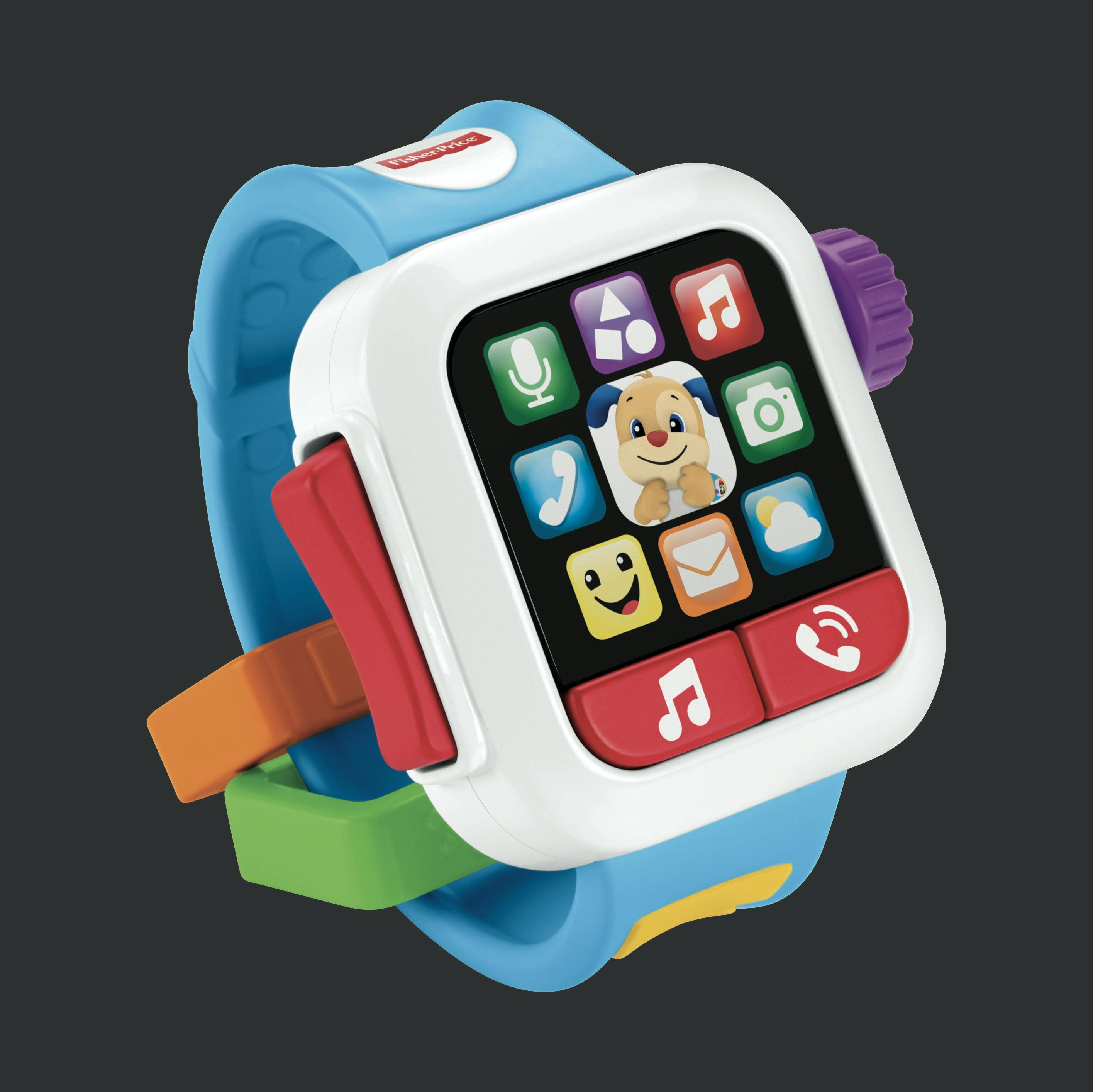 Fisher-Price Laugh & Learn Time to Learn Smartwatch Blue Musical Baby Toy 