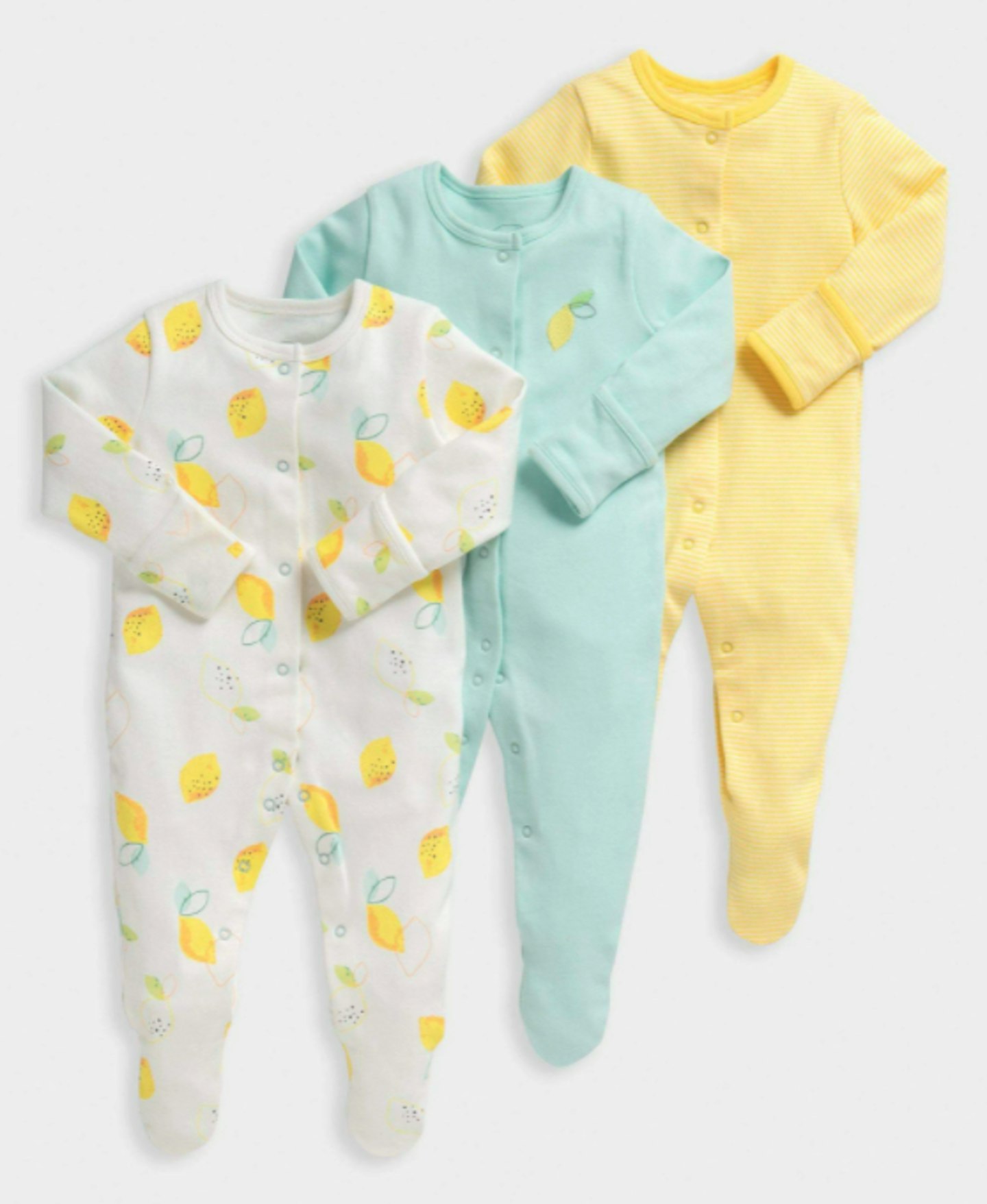 Lemon Print Sleepsuits 
