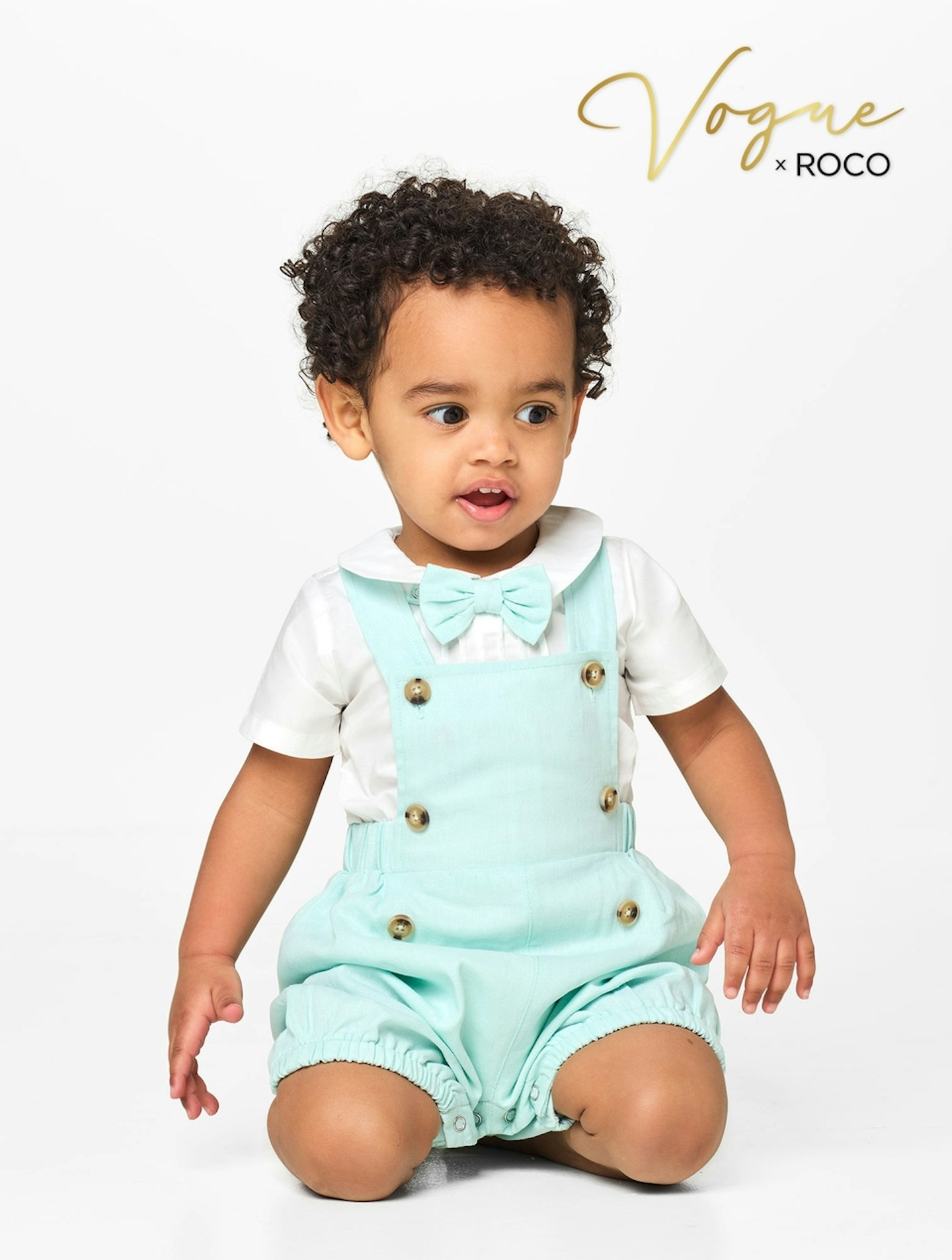 Baby boys mint dungaree romper - Leon