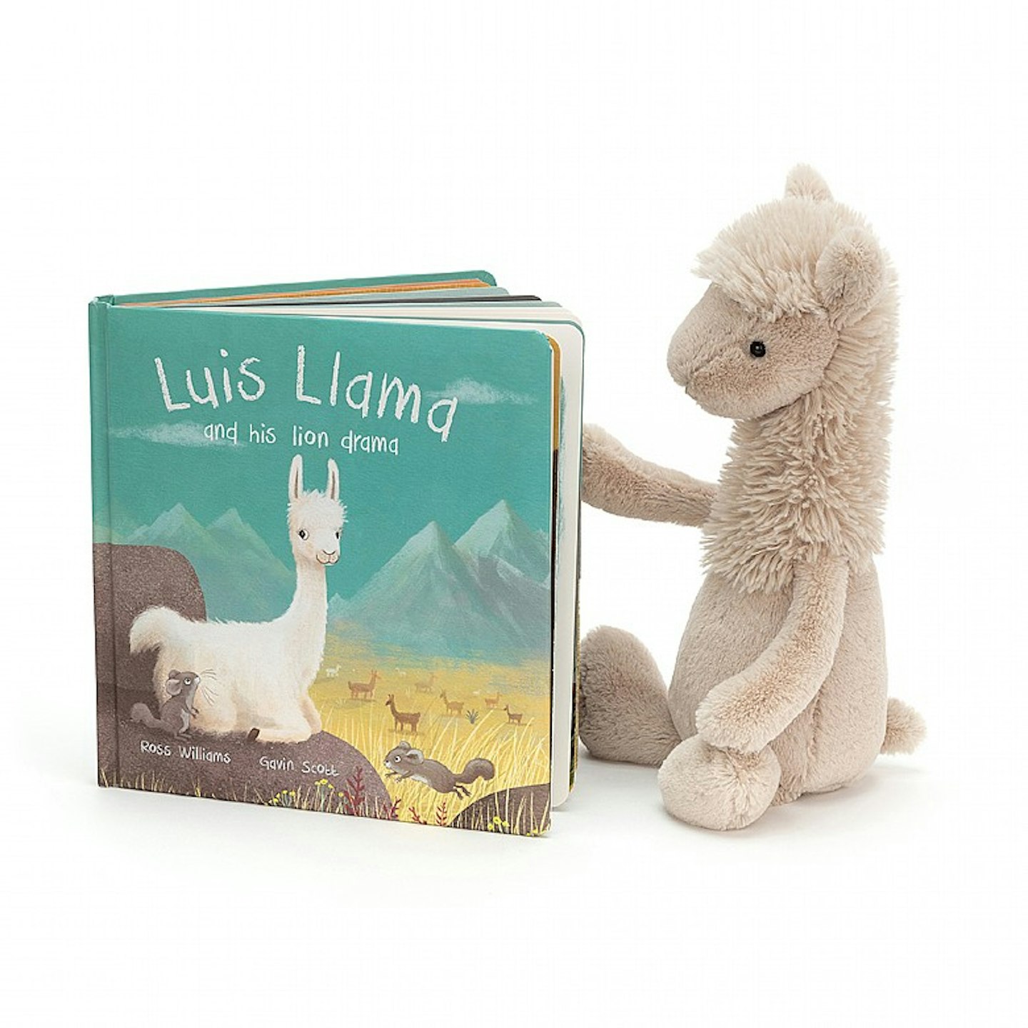 Luis Llama Book And Bashful Llama