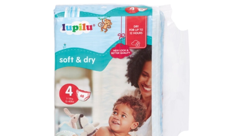 Lidl nappies: dry, comfortable, eco-friendly great value