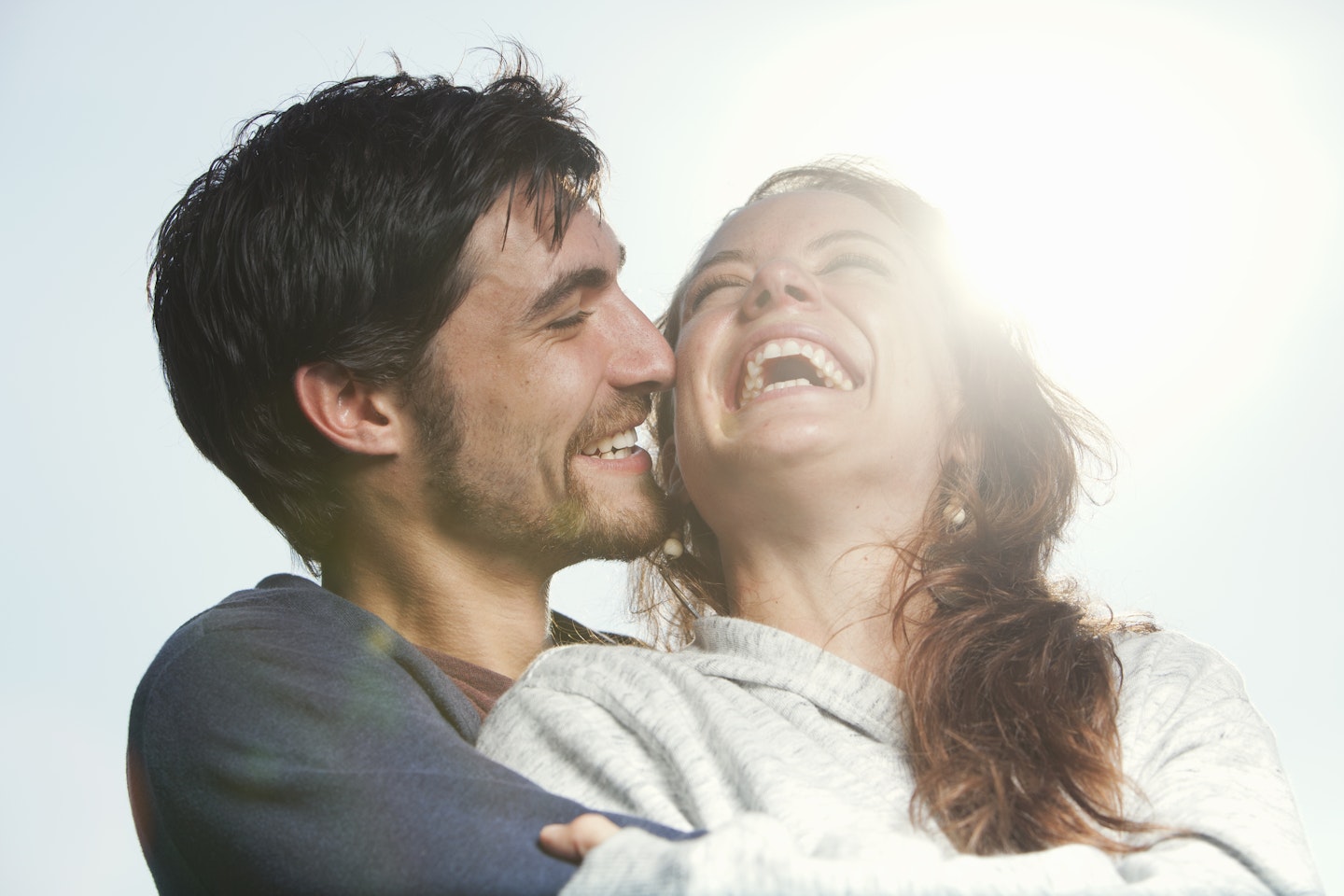 Couple laughing