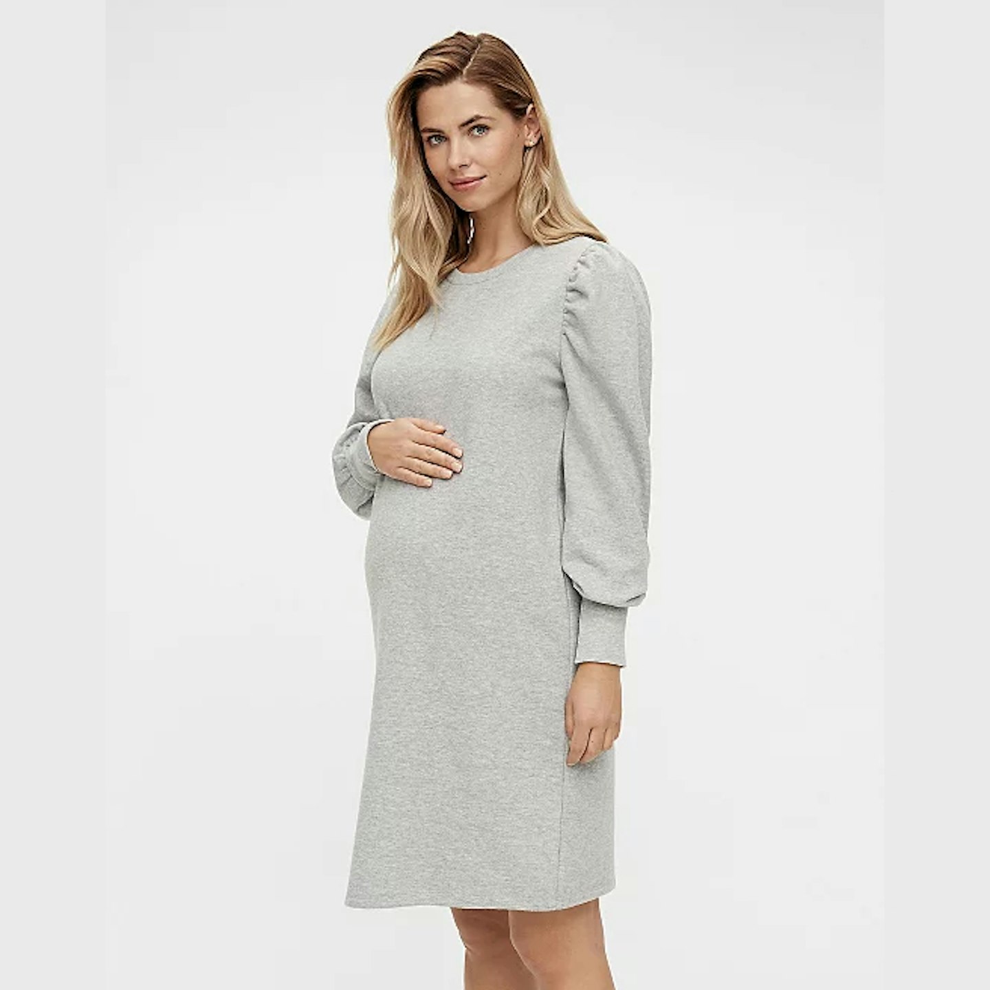 MAMALICIOUS Maternity Grey Jersey Dress