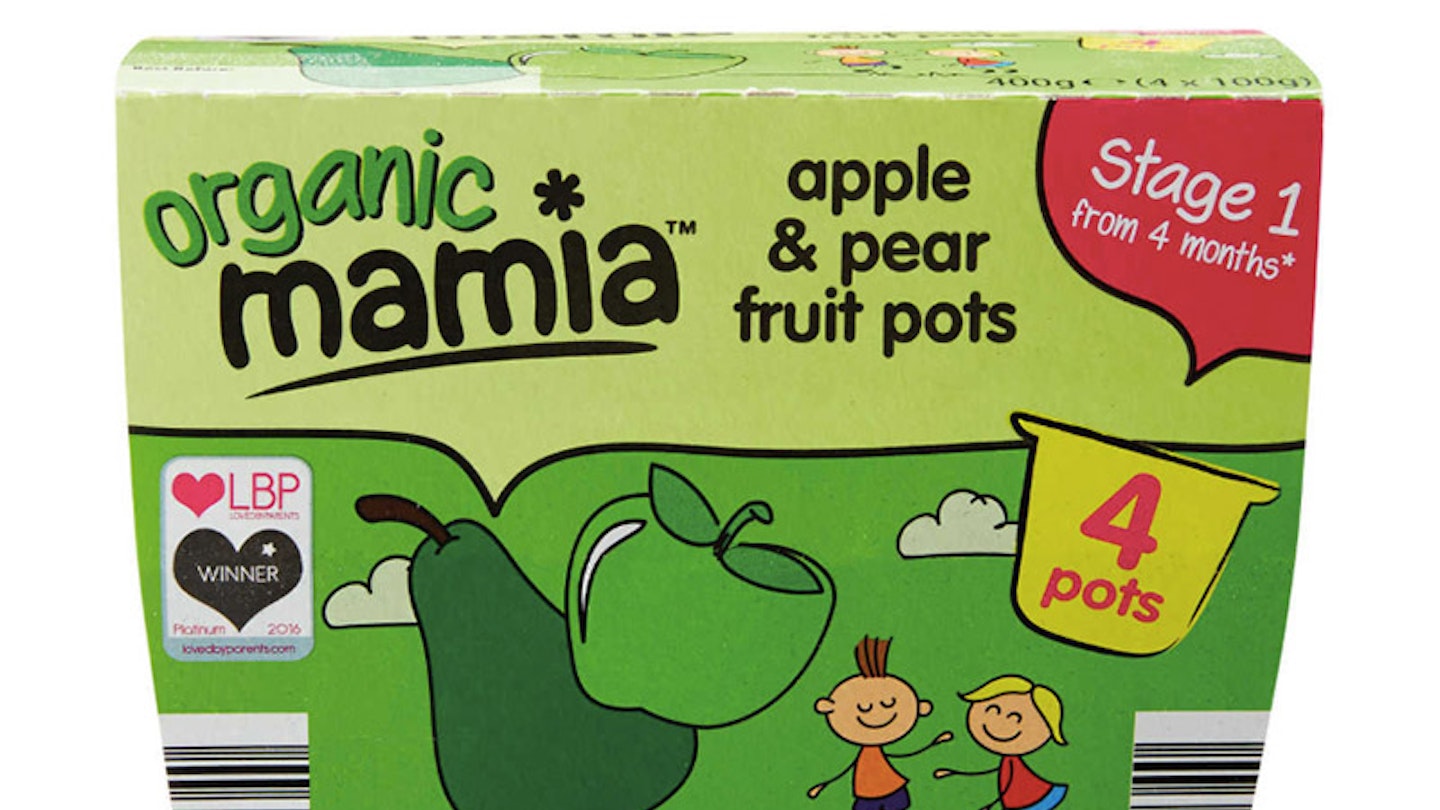 Aldi Mamia Organic Fruit Pots