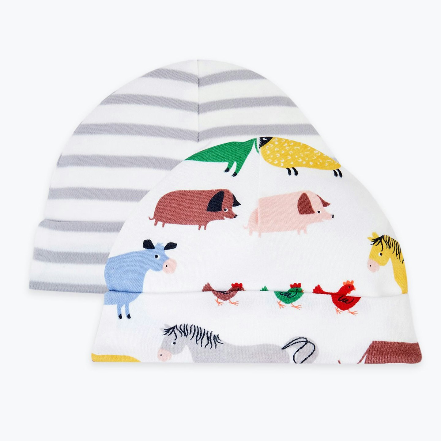 2 Pack Dreamskin Pure Cotton Farmyard Hats