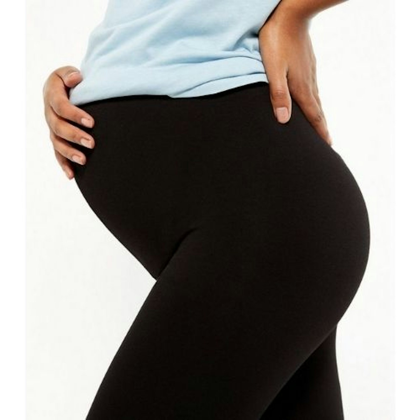 Maternity 2 Pack Black Jersey Leggings