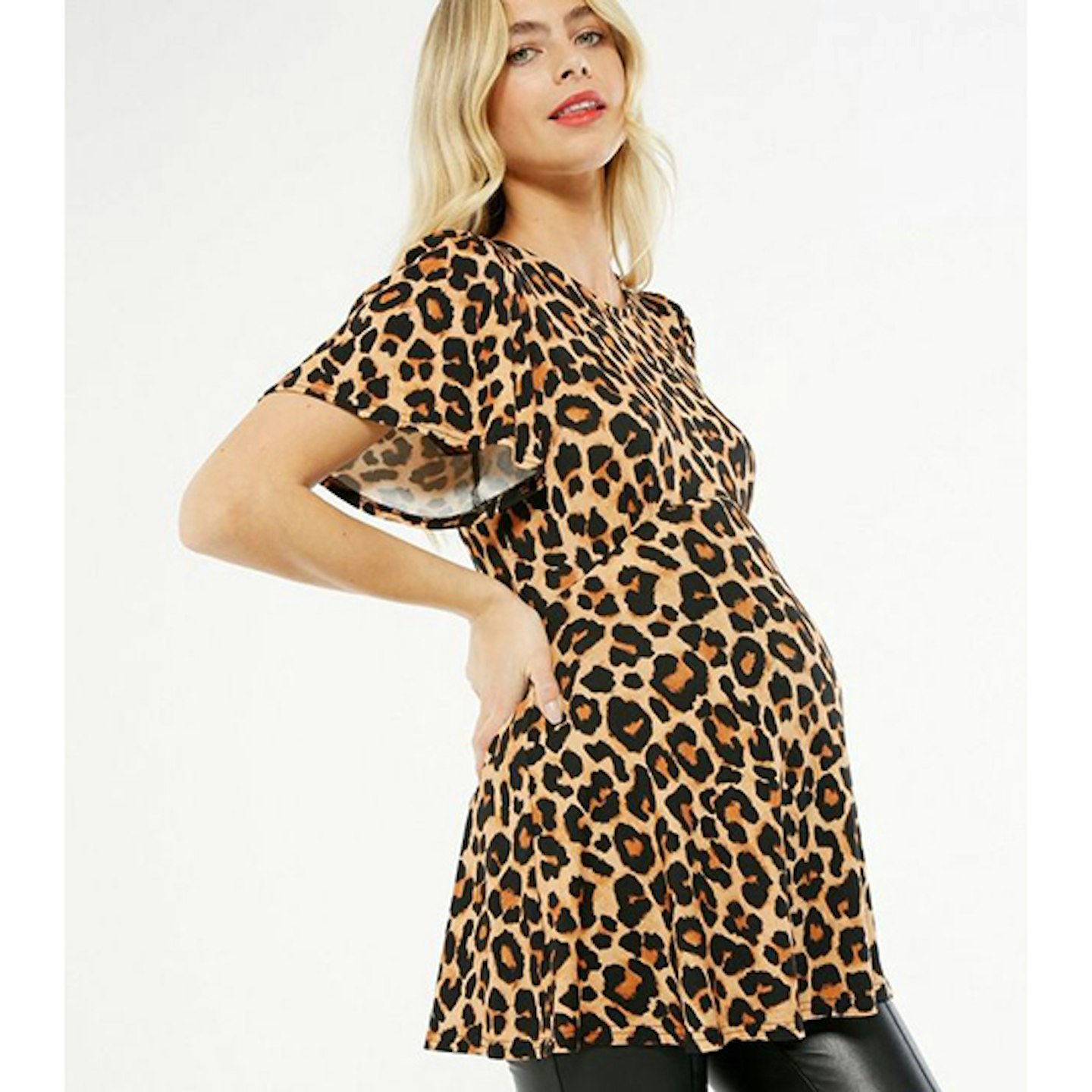 Maternity Leopard Print Top