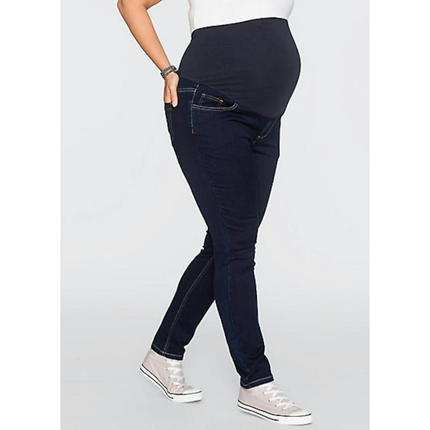 Maternity Skinny Jeans- plus size maternity clothes