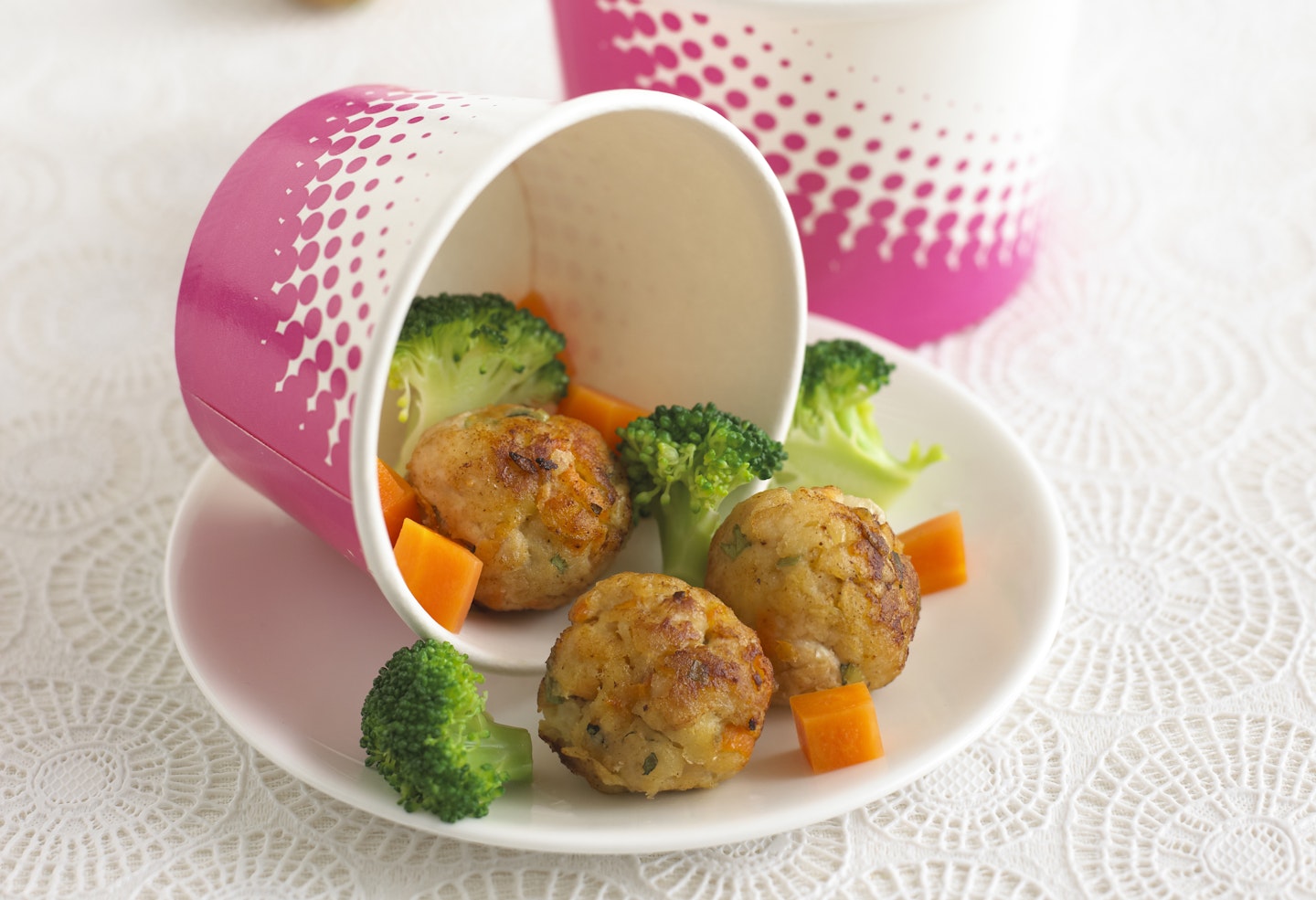 Mini Chicken Balls with Apple and Carrot by Annabel Karmel 