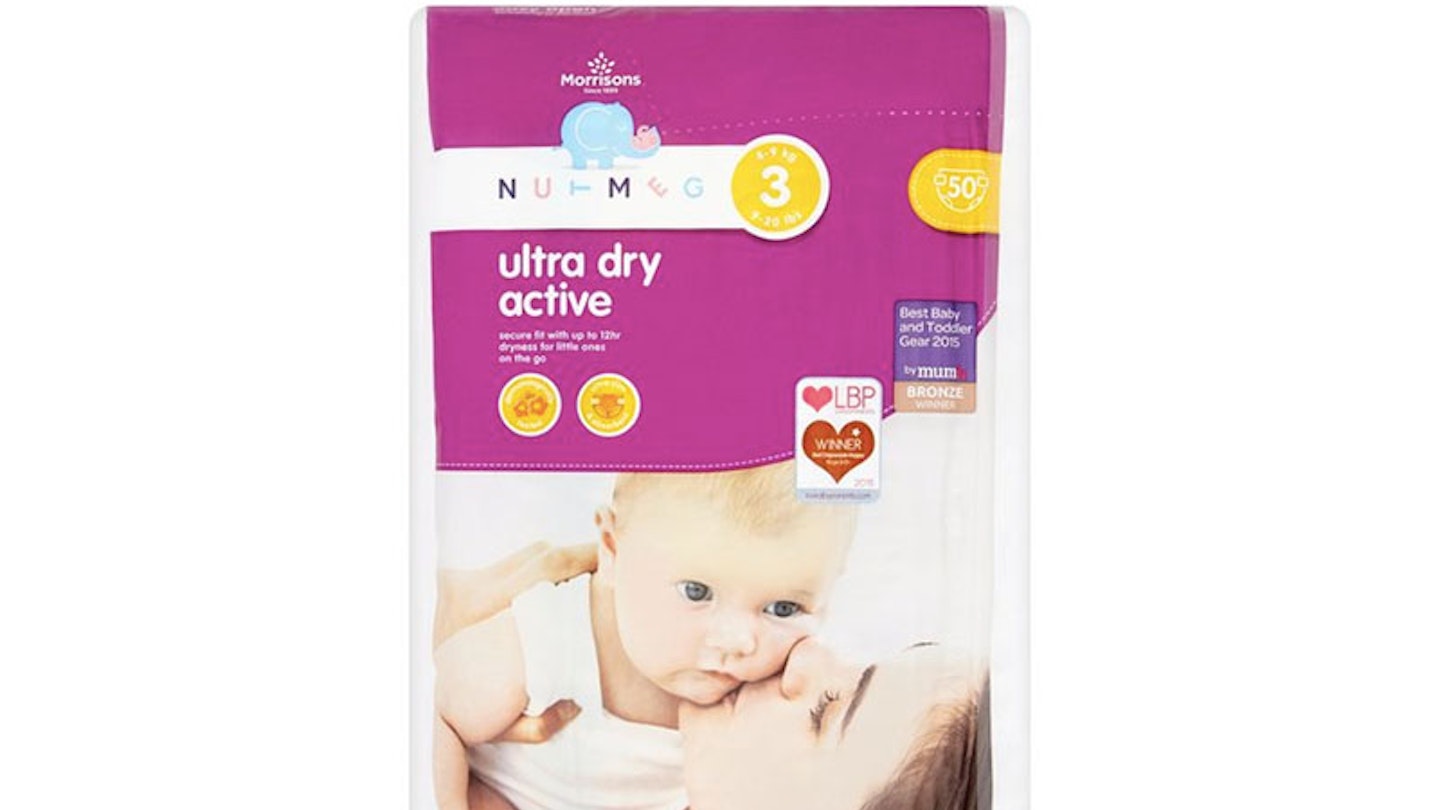 Morrisons Nutmeg Ultra Dry ACTIVE Nappy