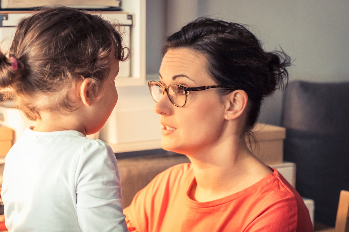 parent speaking to child