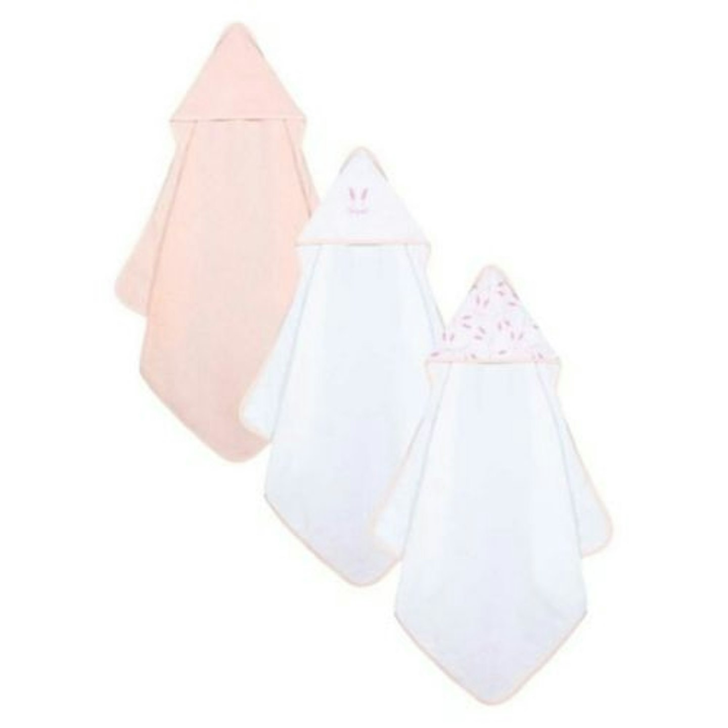 Mothercare Pink Cuddle u0026#039;Nu0026#039; Dry Hooded Towels