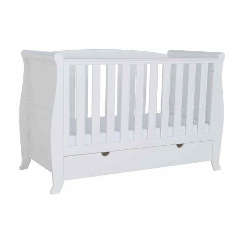 Kiddicare Woodhouse Sleigh White Cot Bed Buy