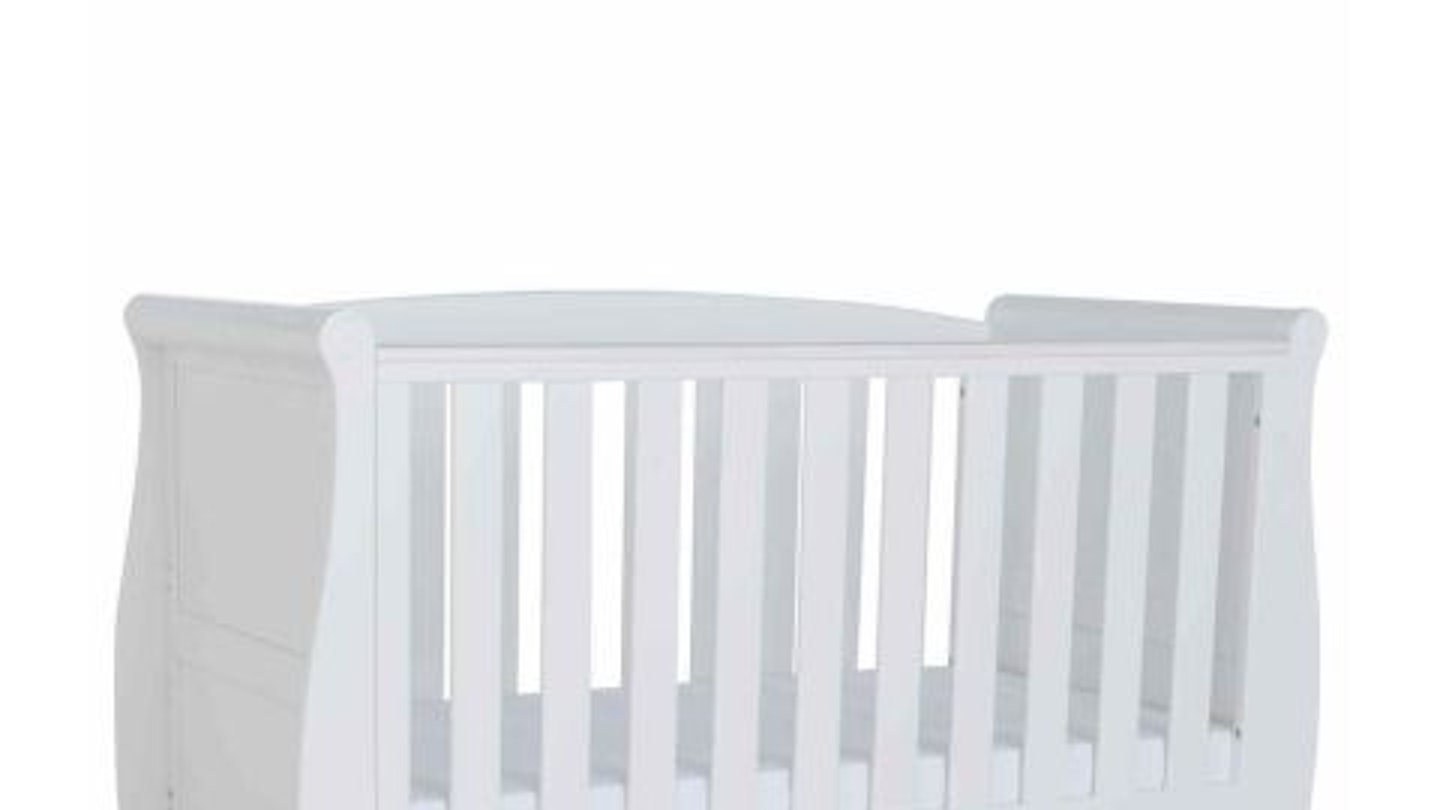 Kiddicare Woodhouse Sleigh Cotbed White
