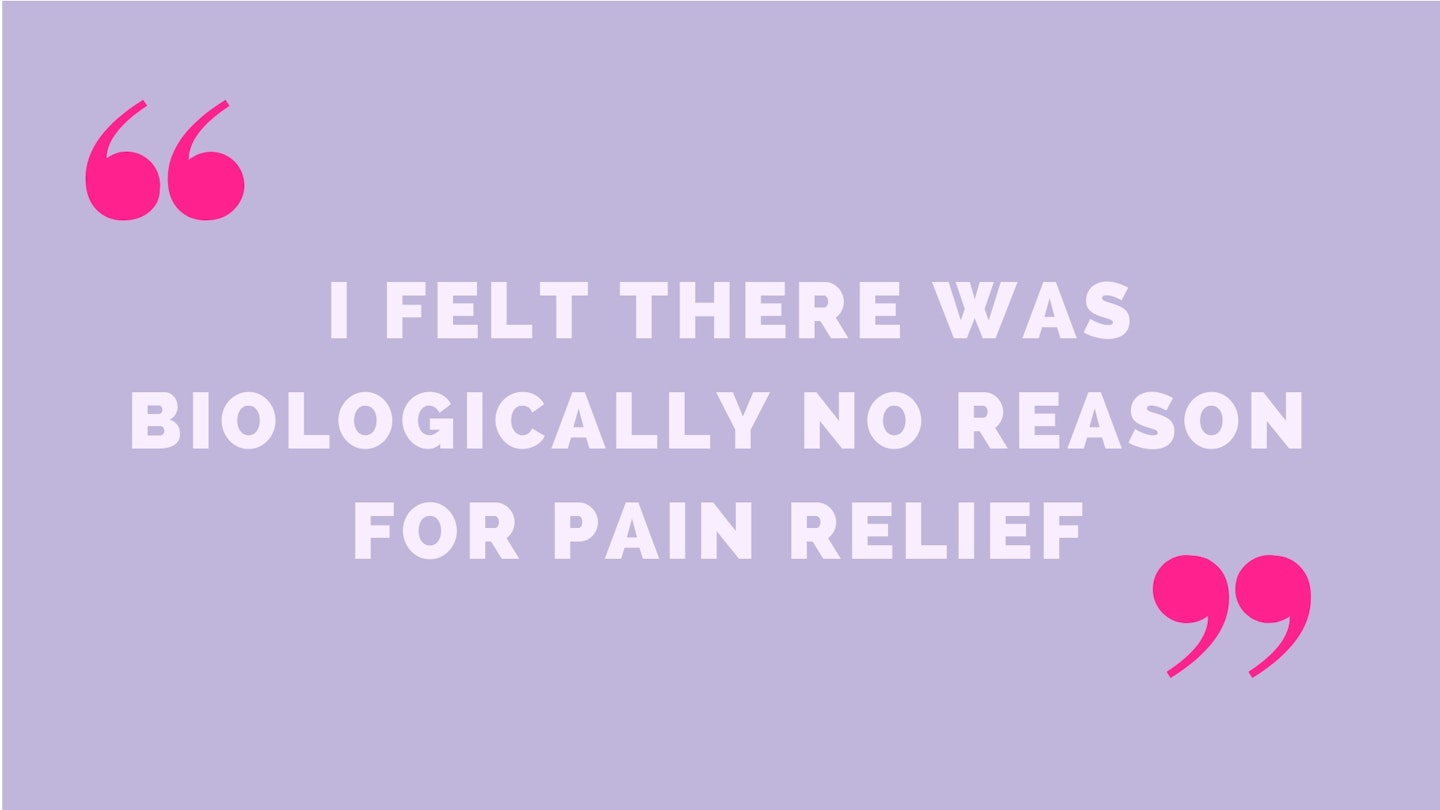 5) I felt there was biologically no reason for pain relief