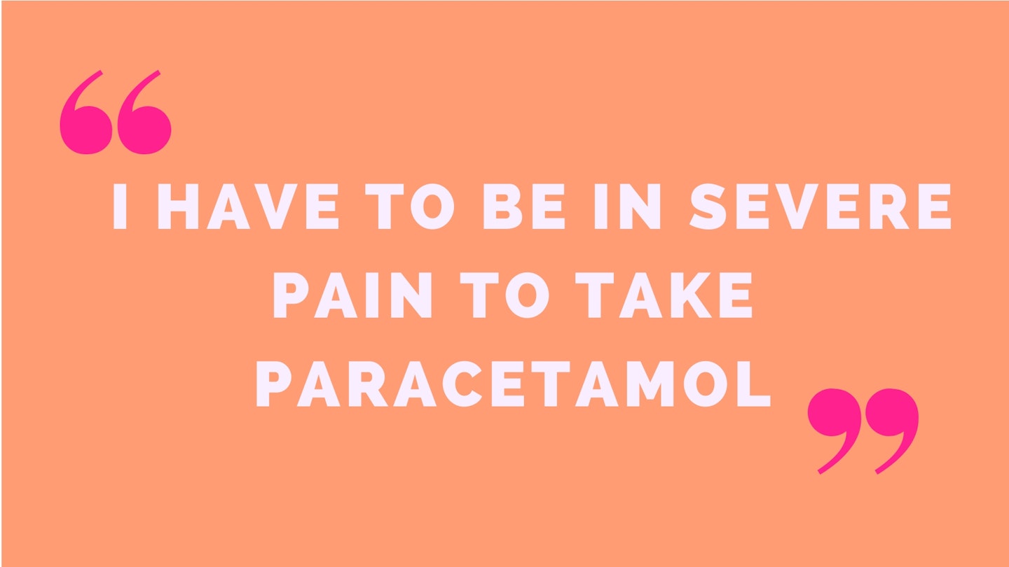 7) I have to be in severe pain to take paracetamol