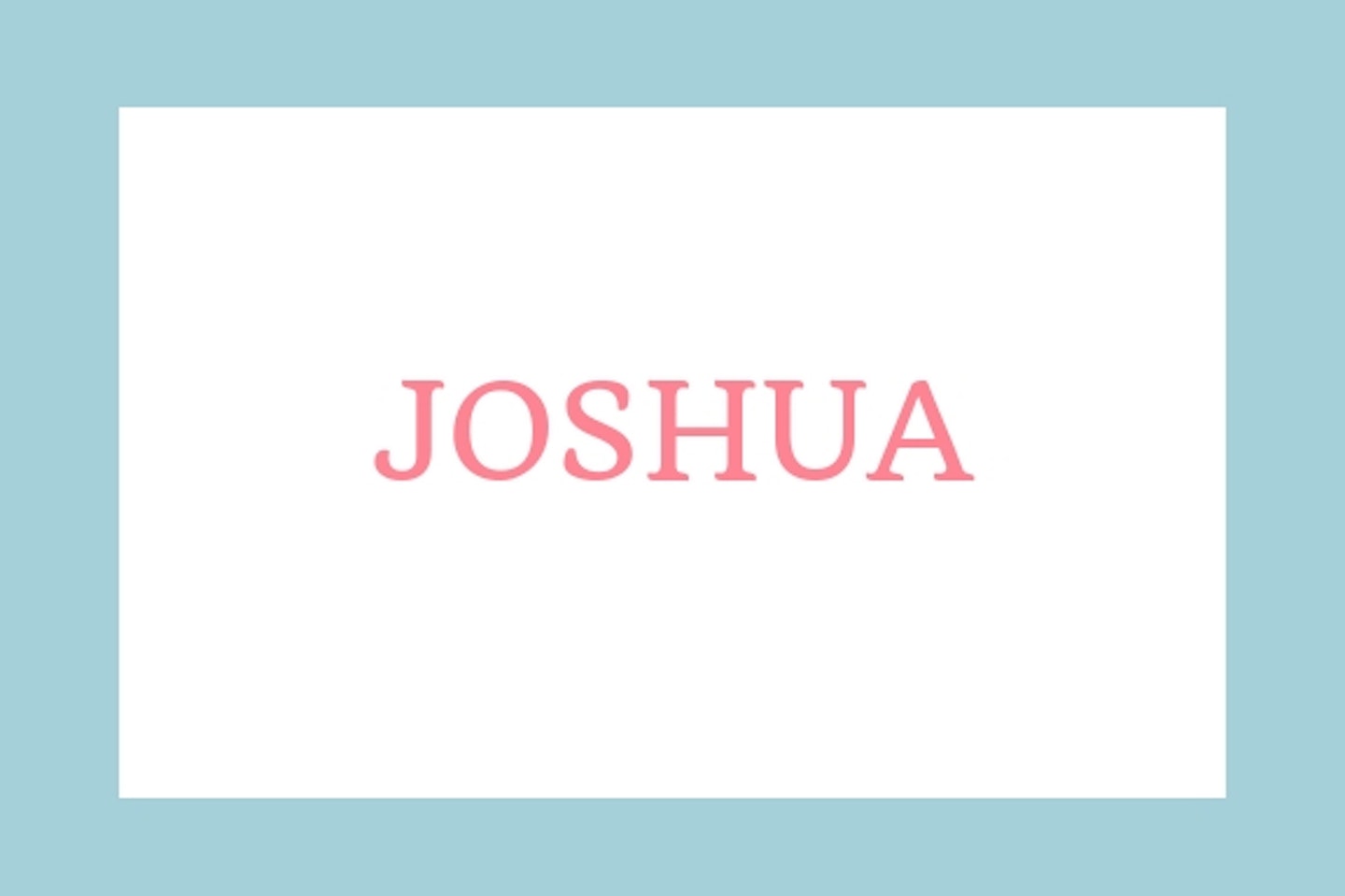 Joshua