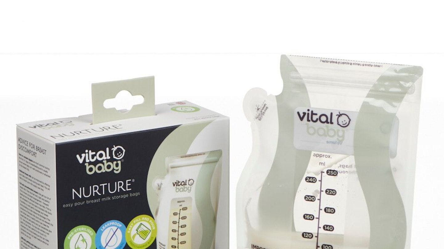 Vital Baby NURTURE™ easy pour breast milk storage bags