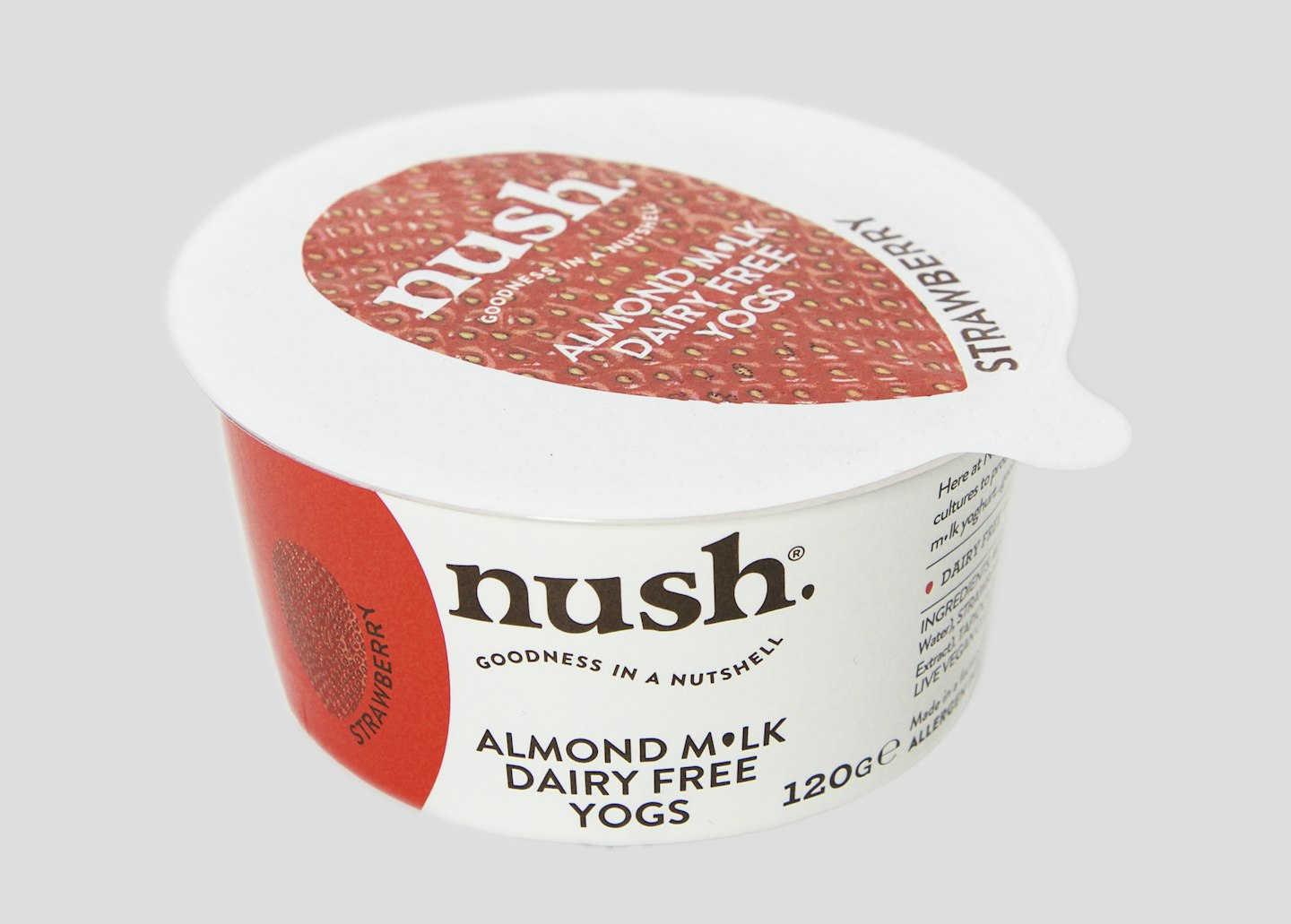 Nush Dairy-Free Strawberry Almond Milk Yoghurt (RRP of £1.50 for 120g)