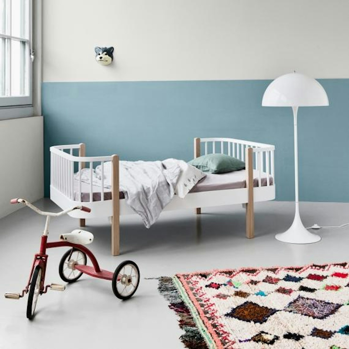 Oliver Furniture - Wood Junior Bed in White u0026amp; Oak