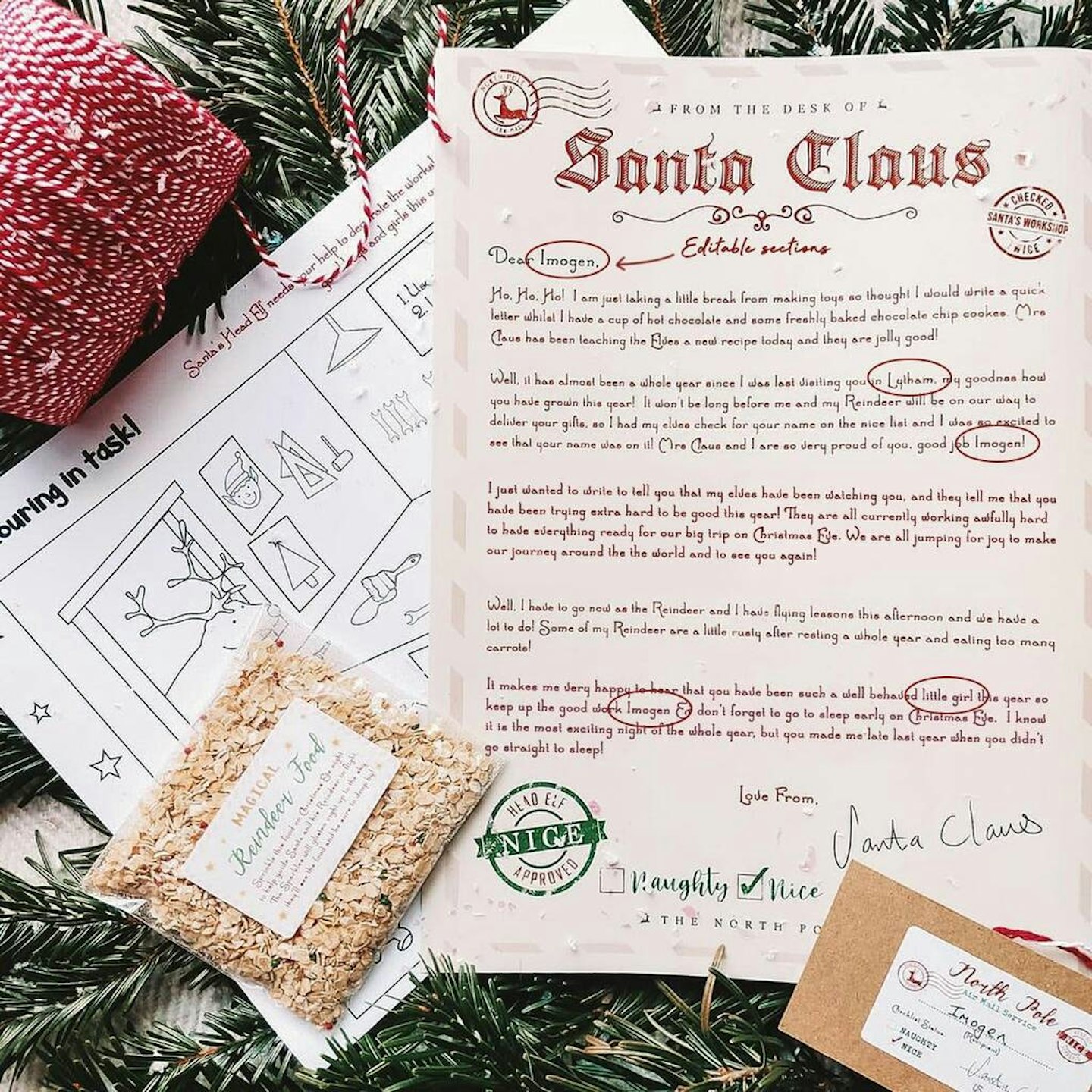 Personalised Eco-friendly Letter From Santa Bundle