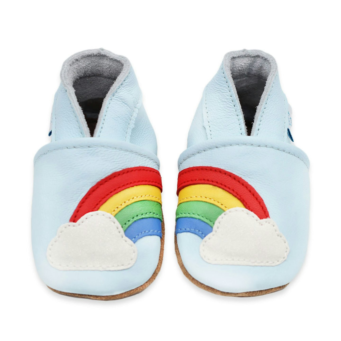 Over the Rainbow baby's first shoes