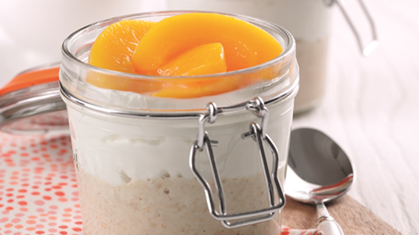 Overnight Oats with Princes Peaches