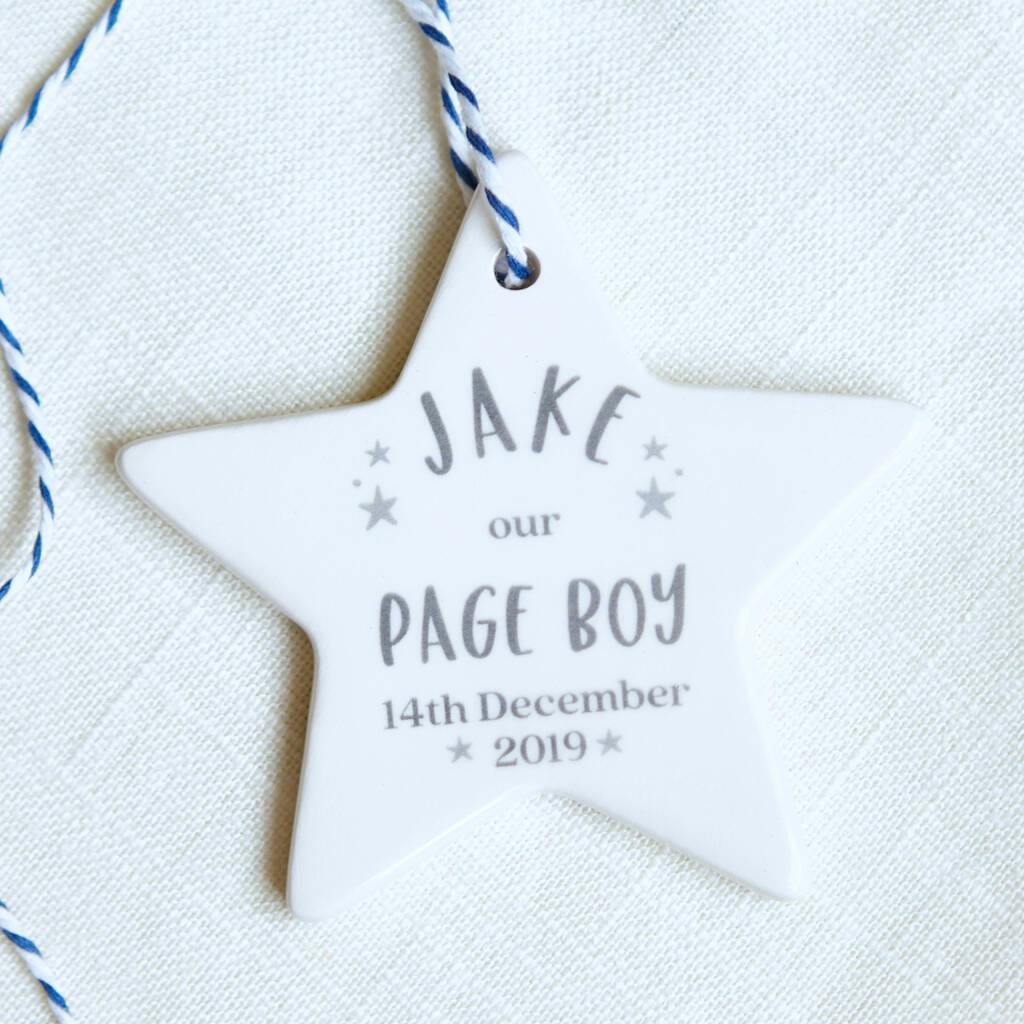 Page boy gift sales ideas