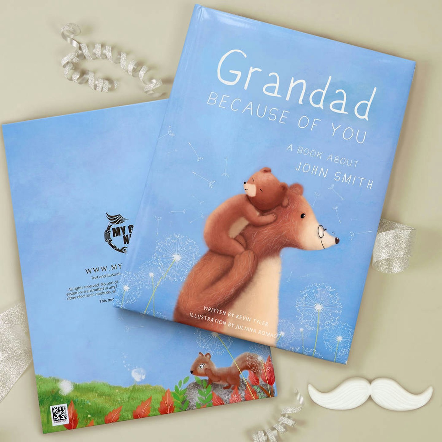 Personalised Grandad Book, u00a322, Not On The High Street