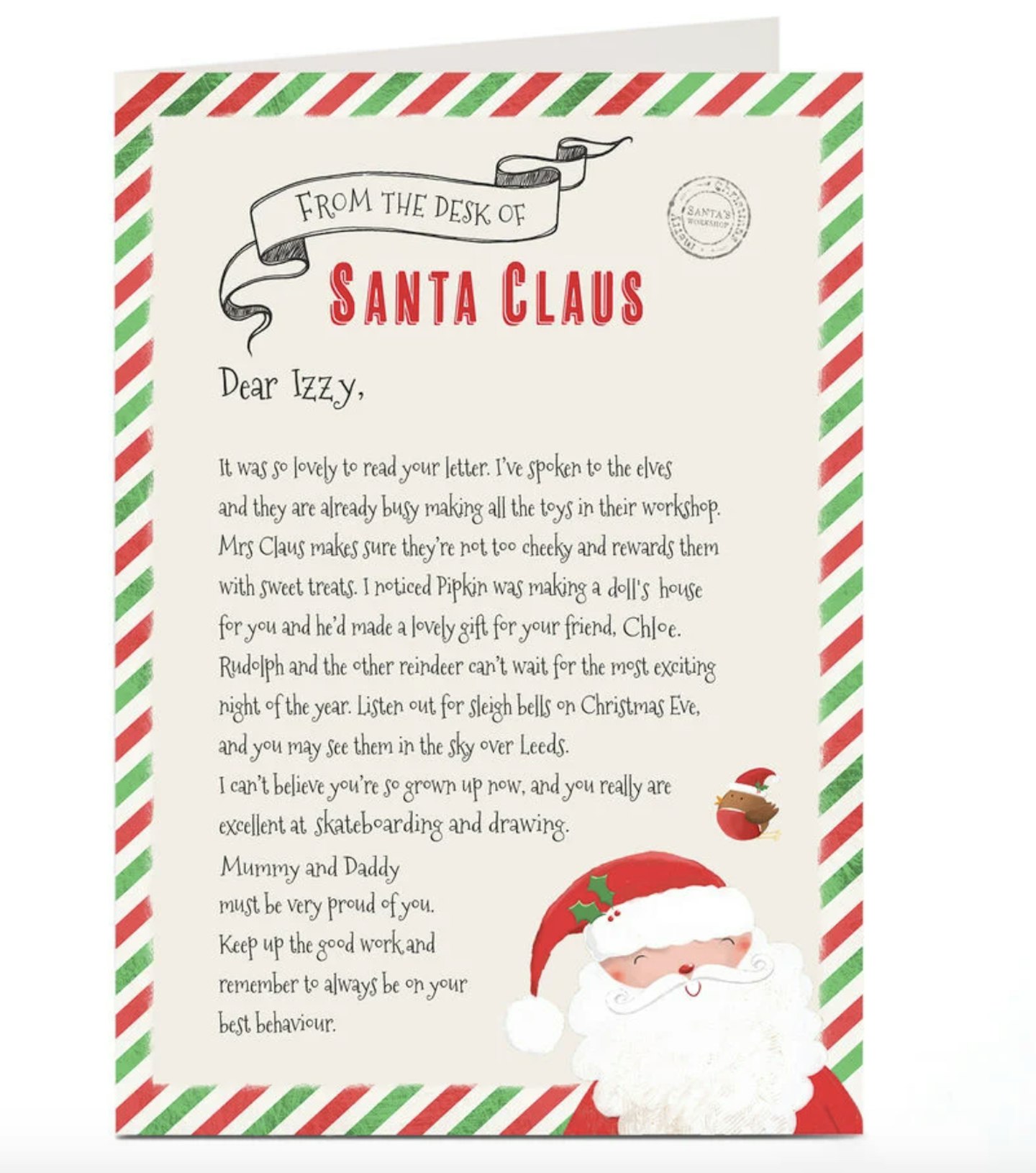 Personalised Letter From Santa