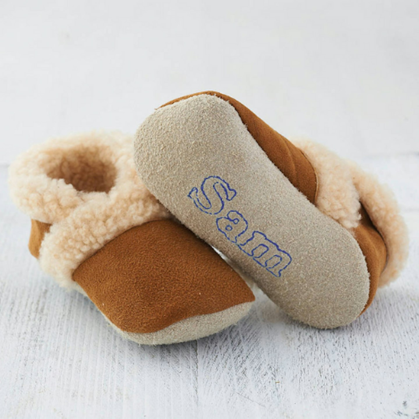 Personalised Merino Sheepskin Booties 