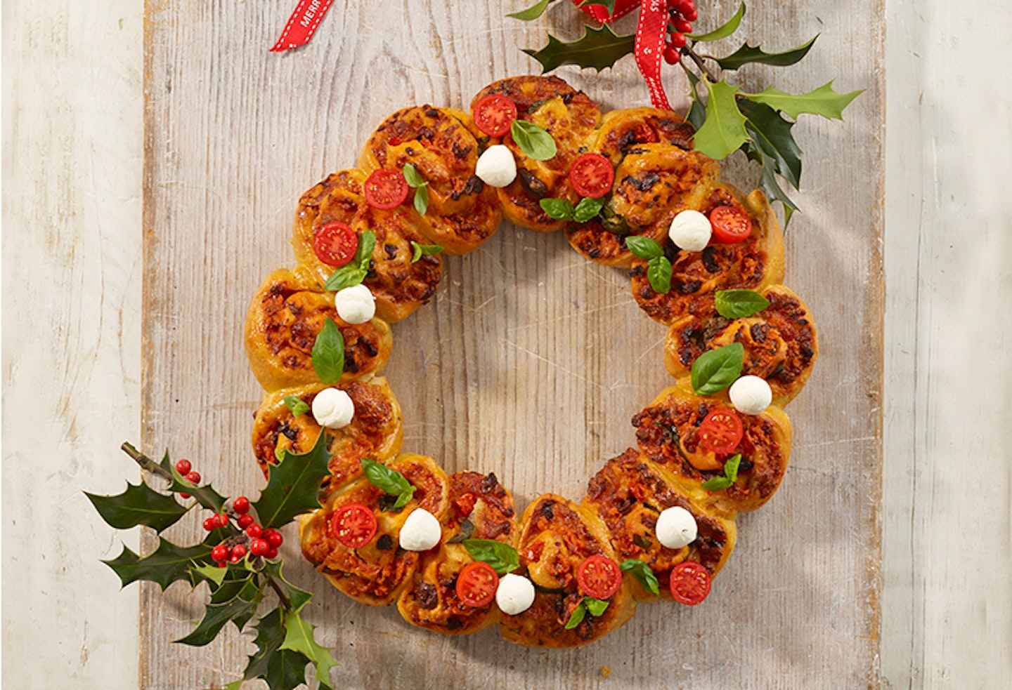 pizza wreath