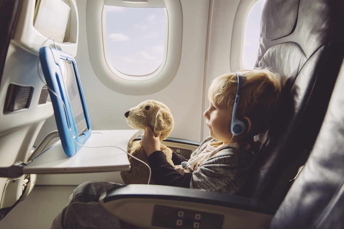 Toddler on a plane