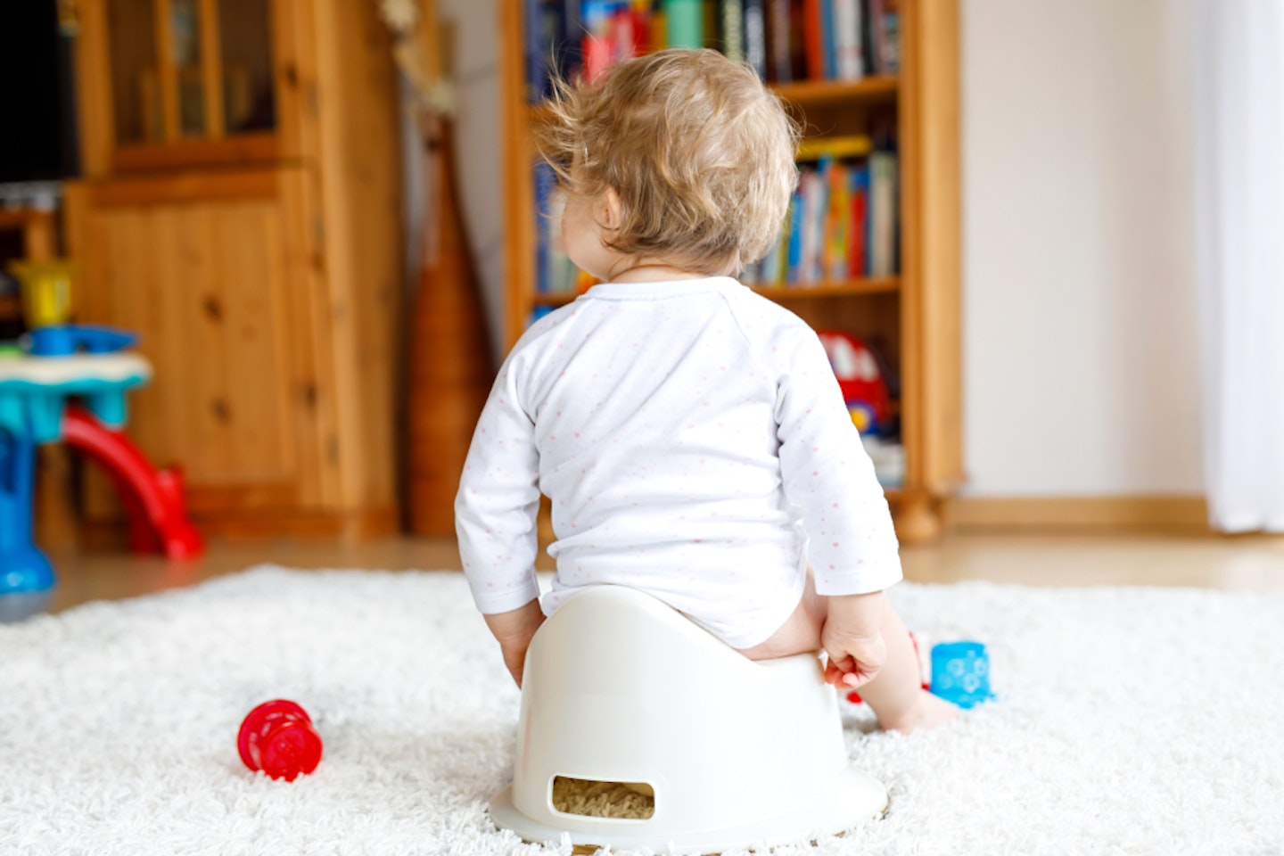 Toddler on the potty