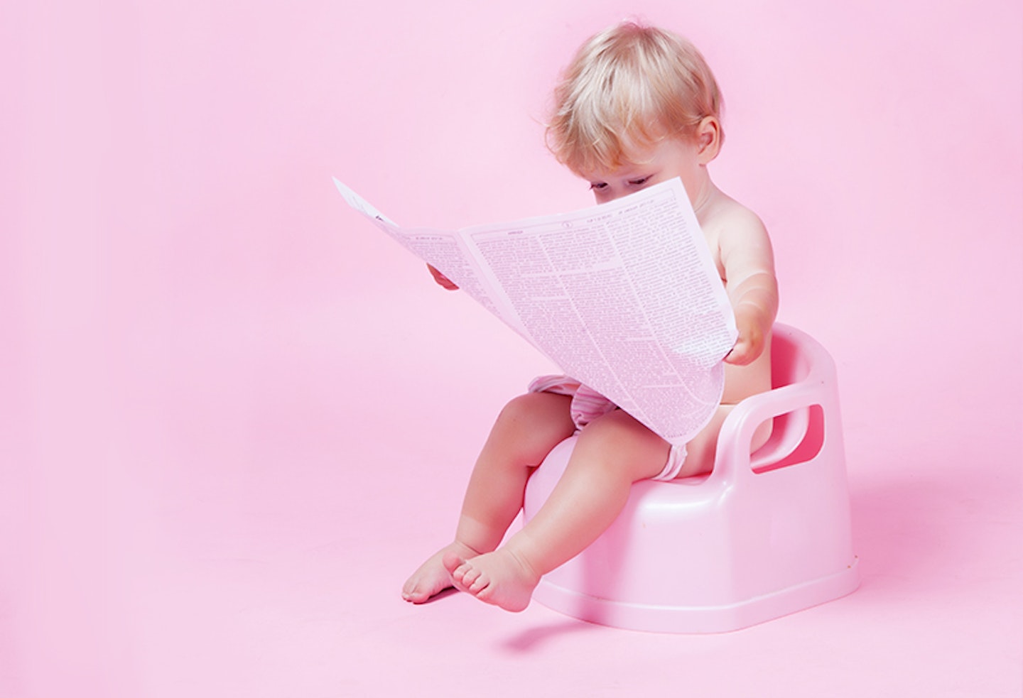 Toddler on a potty