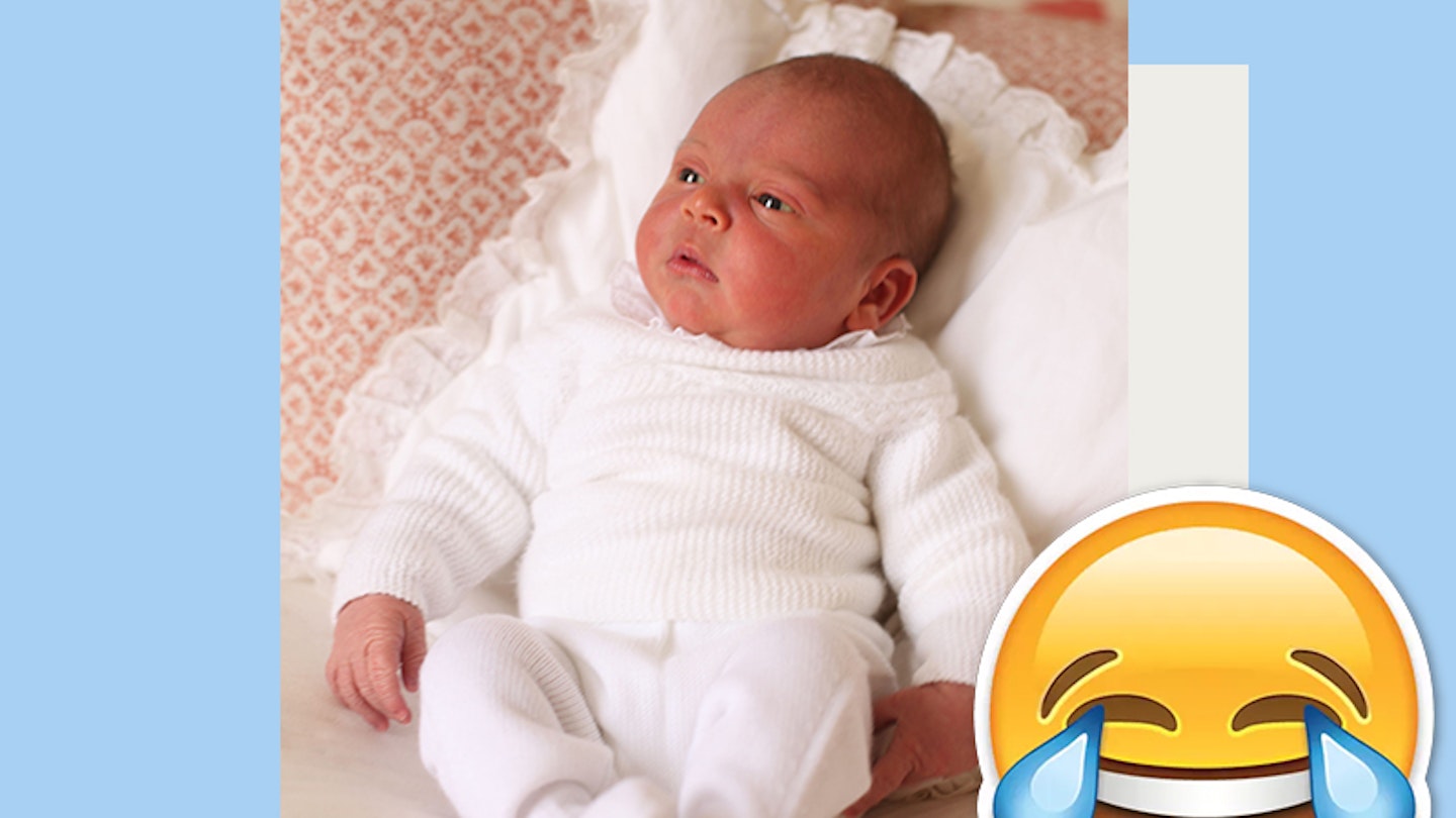 The royals release adorable christening photo of Prince Louis giggling