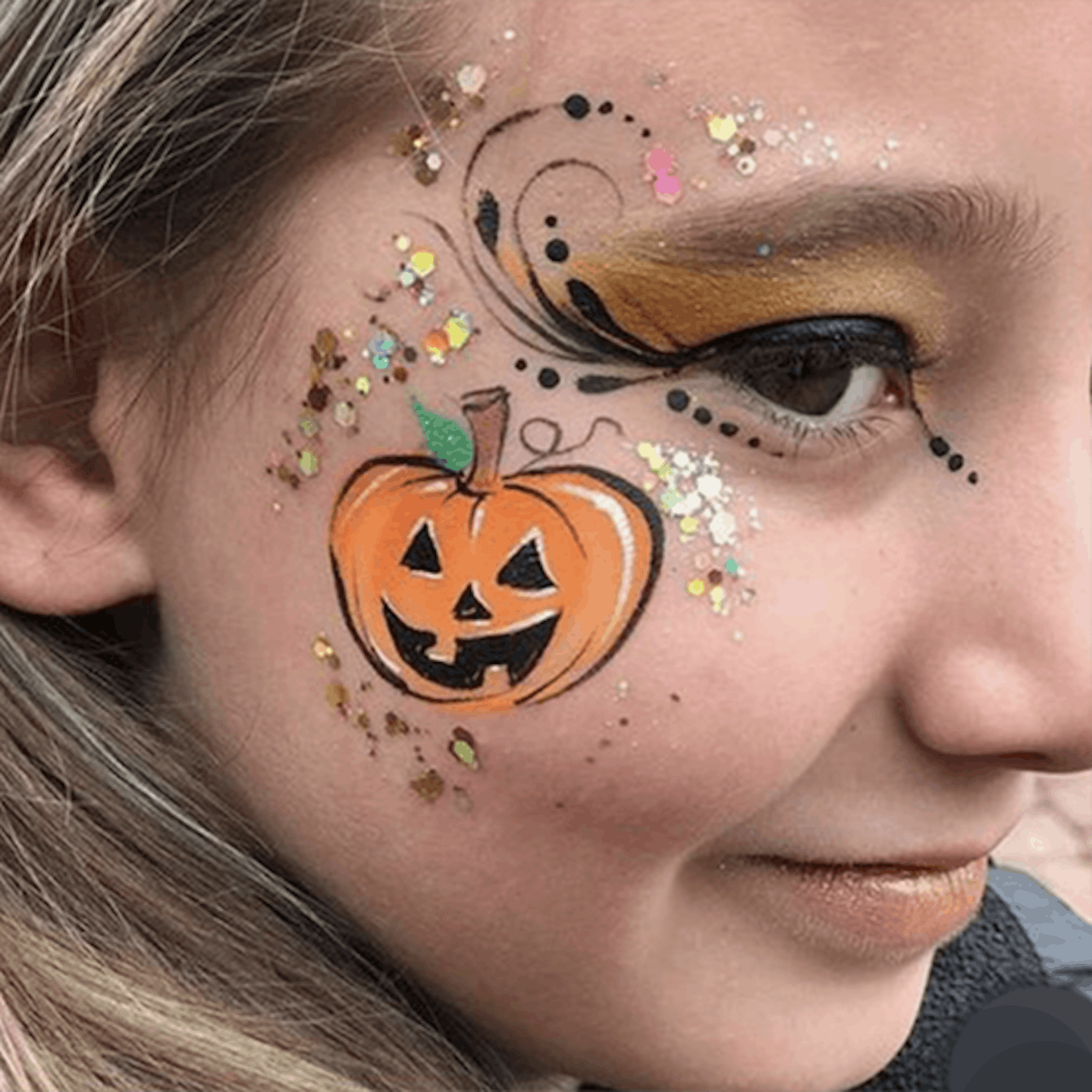 Halloween Pumpkins Face Paint Photo