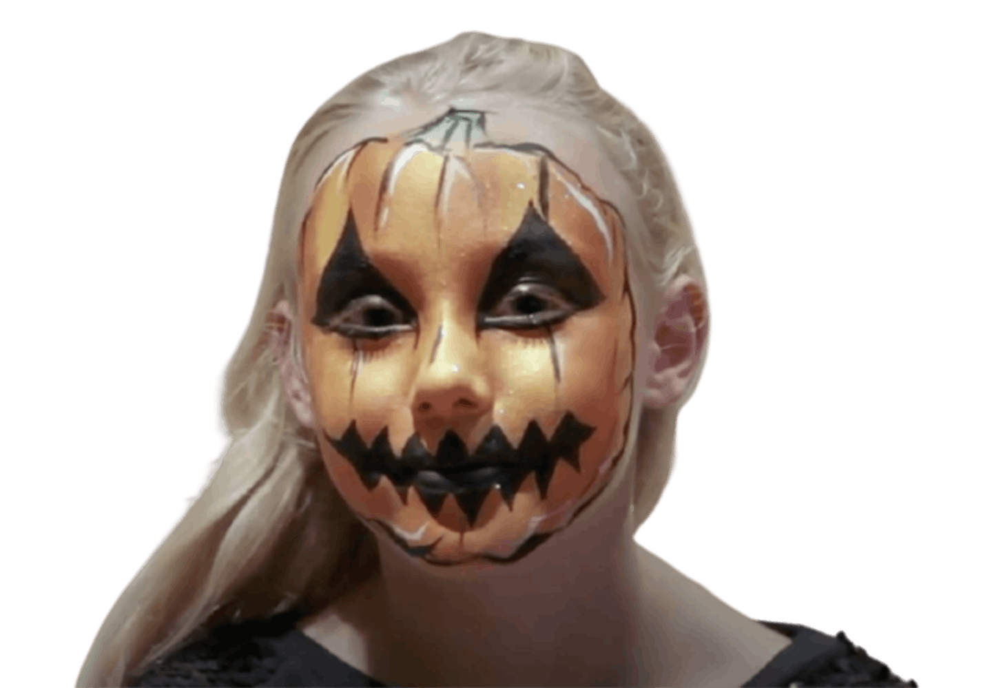 Easy kids pumpkin face paint ideas