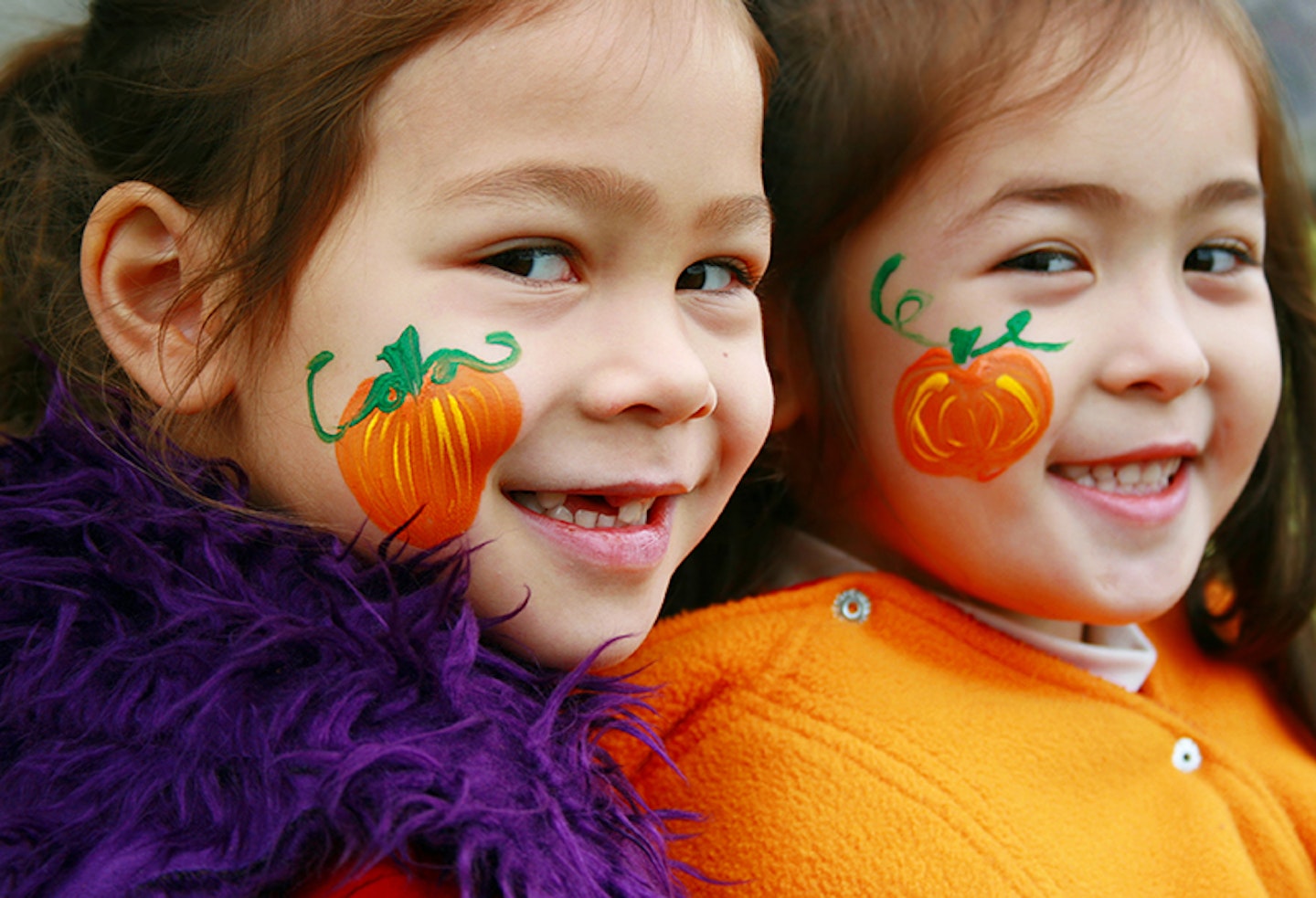 kids pumpkin face paint ideas
