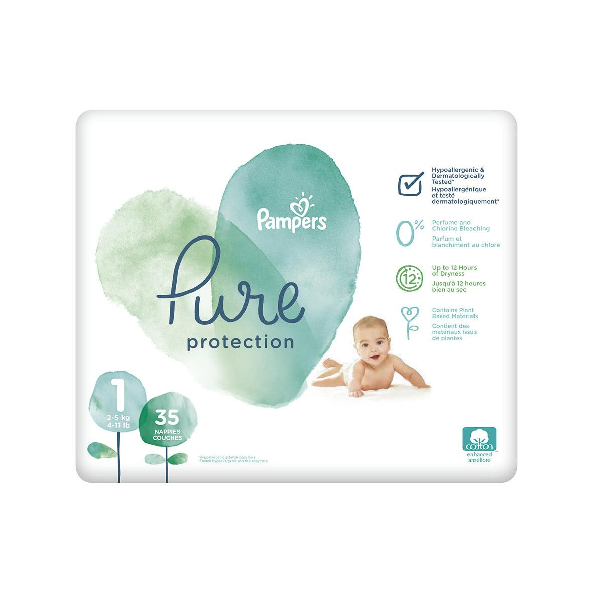 Pampers pure protection store nappies