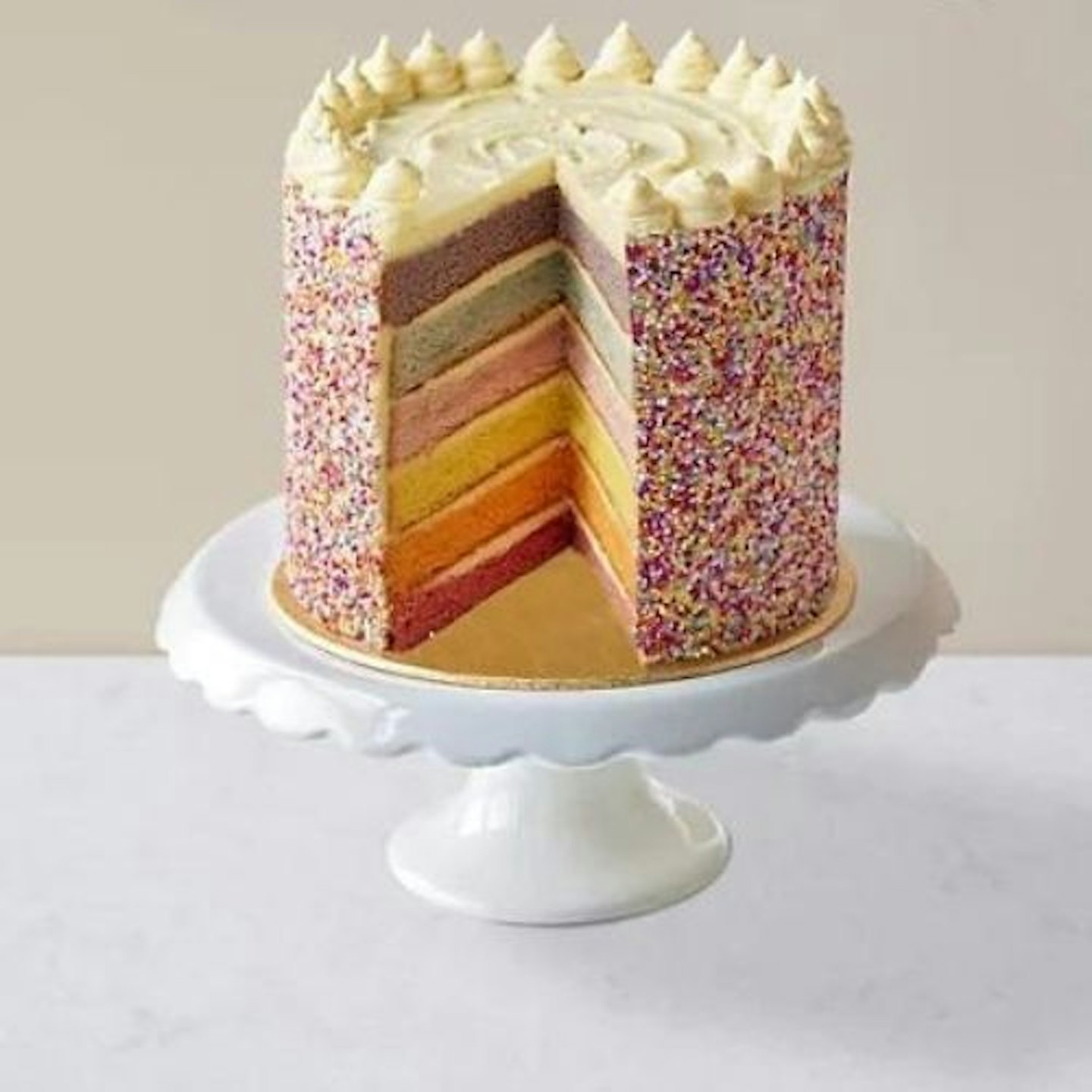 Mu0026amp;S Rainbow Layers Cake