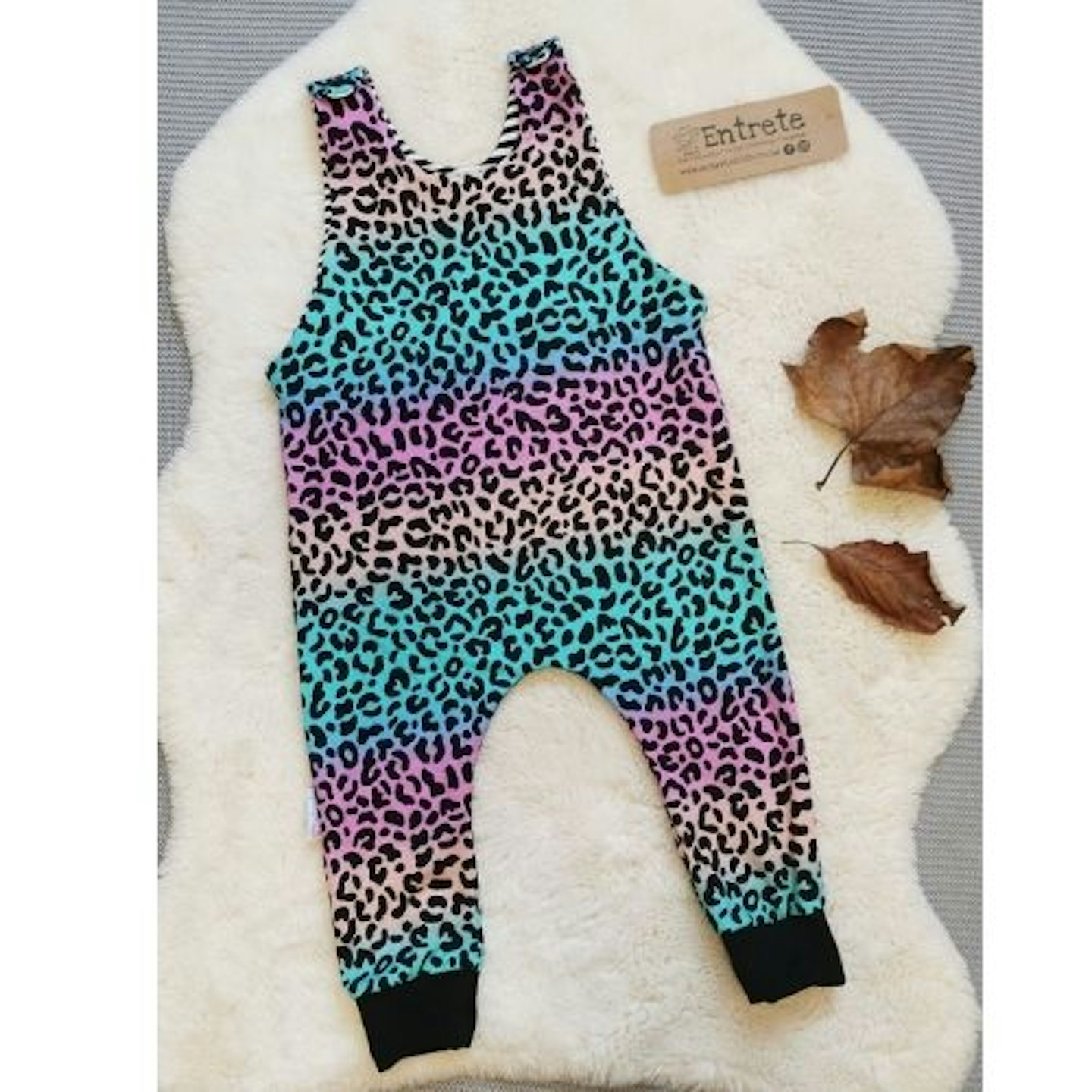 Rainbow Leopard Romper