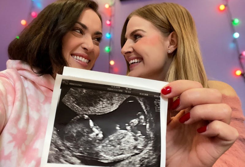 Rose and Rosie on their same-sex pregnancy journey Family Life Mother and Baby