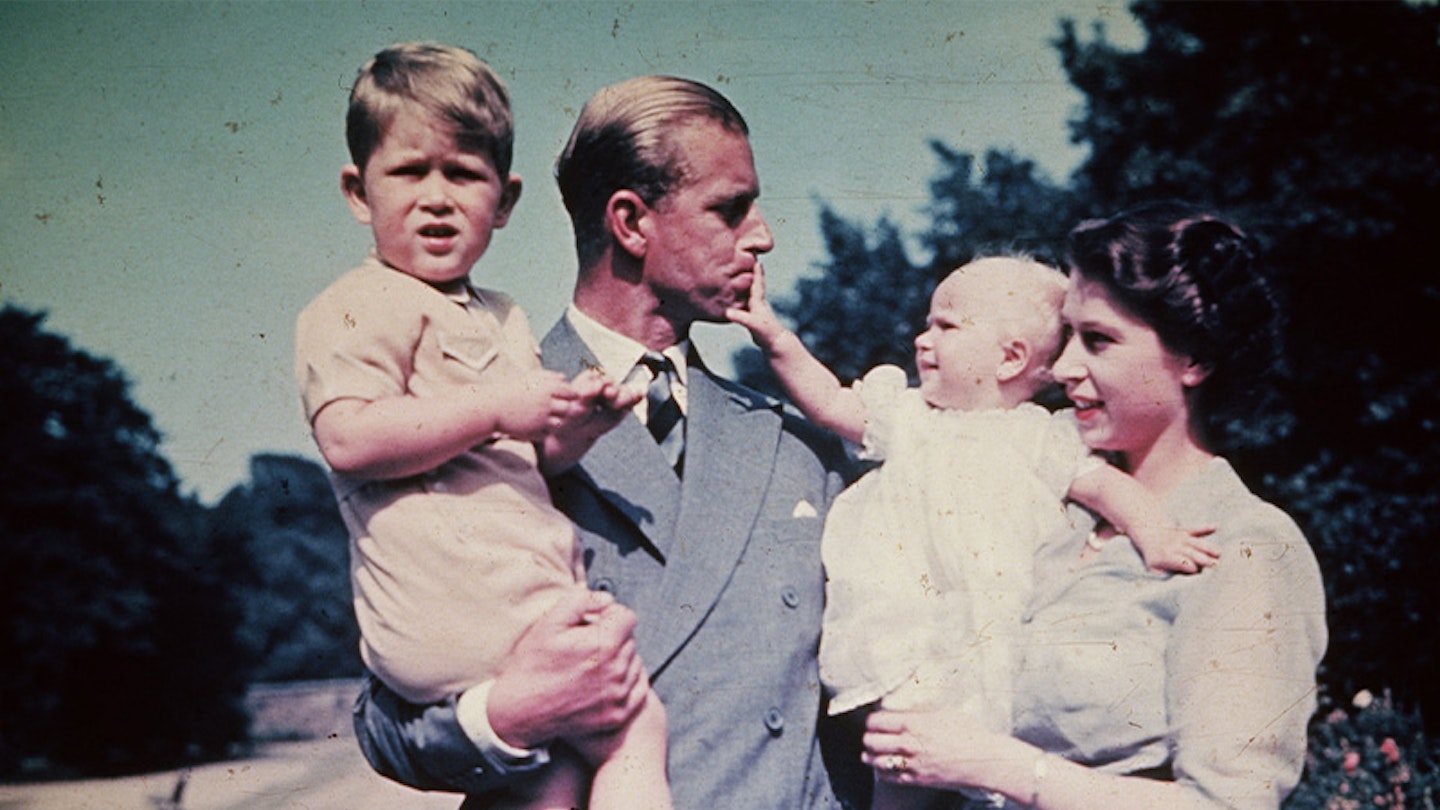 A look back at Queen Elizabeth and Prince Philip with their family